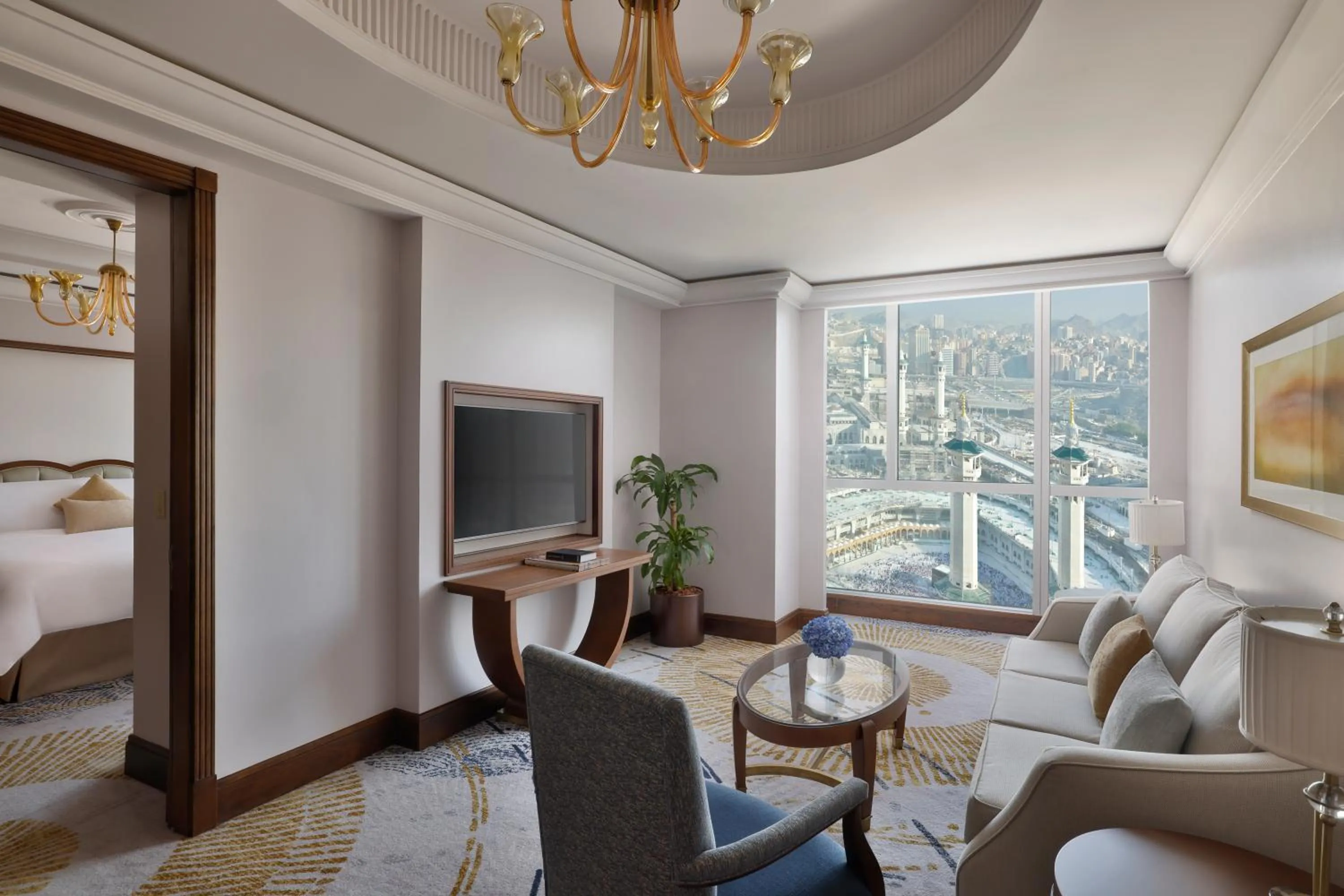Living room in Raffles Makkah Palace