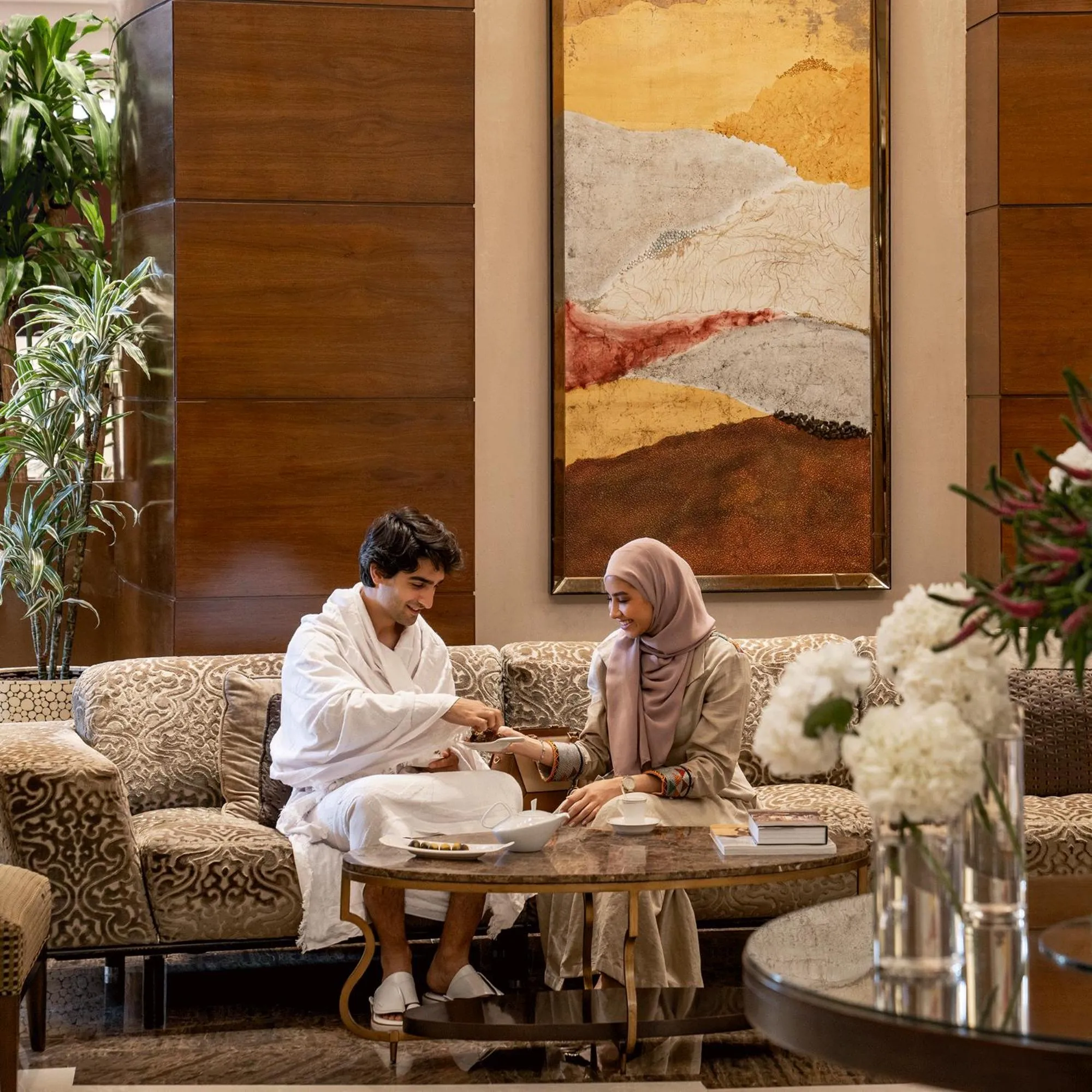 Guests in Raffles Makkah Palace