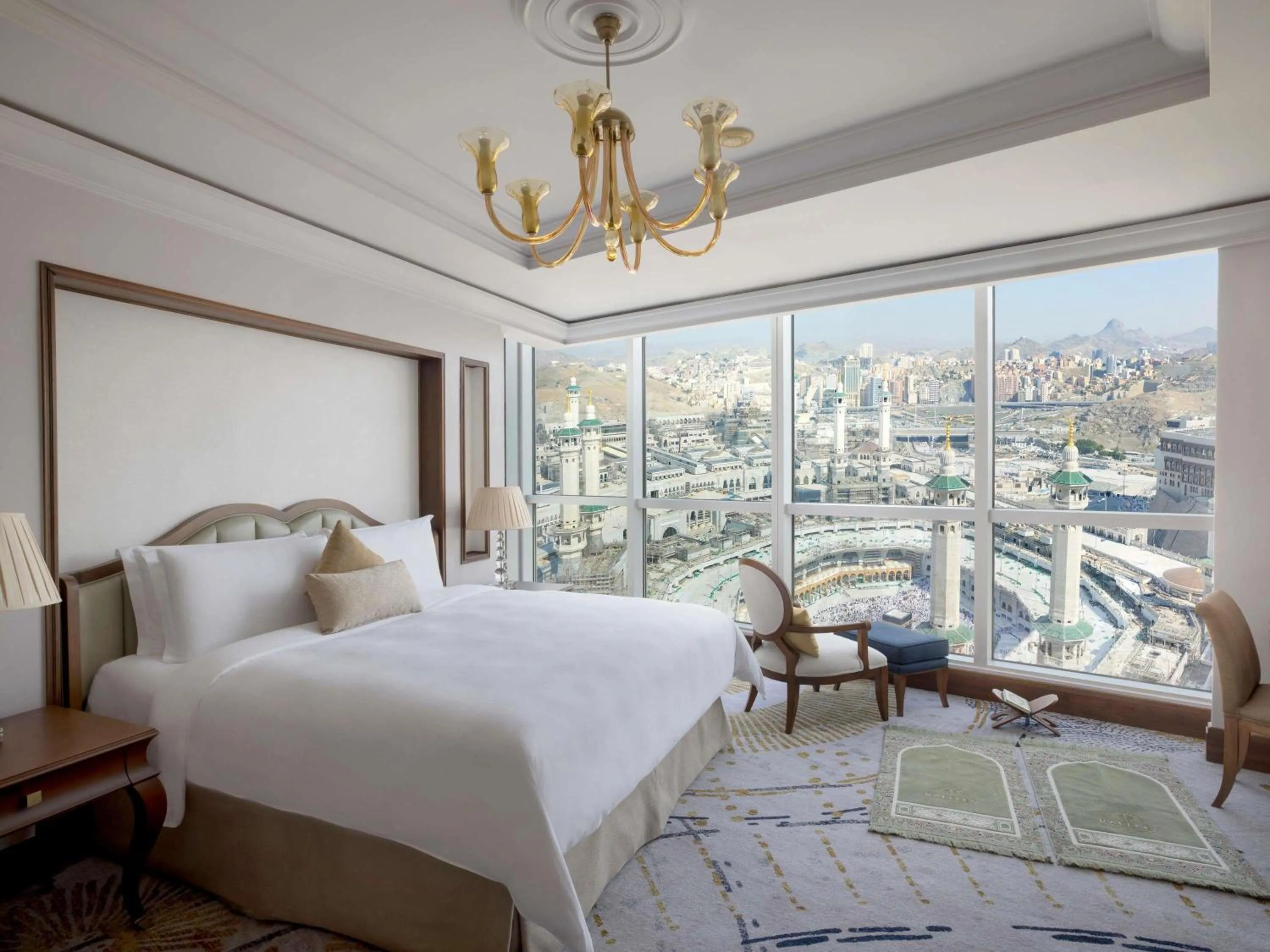 Bedroom, Bed in Raffles Makkah Palace