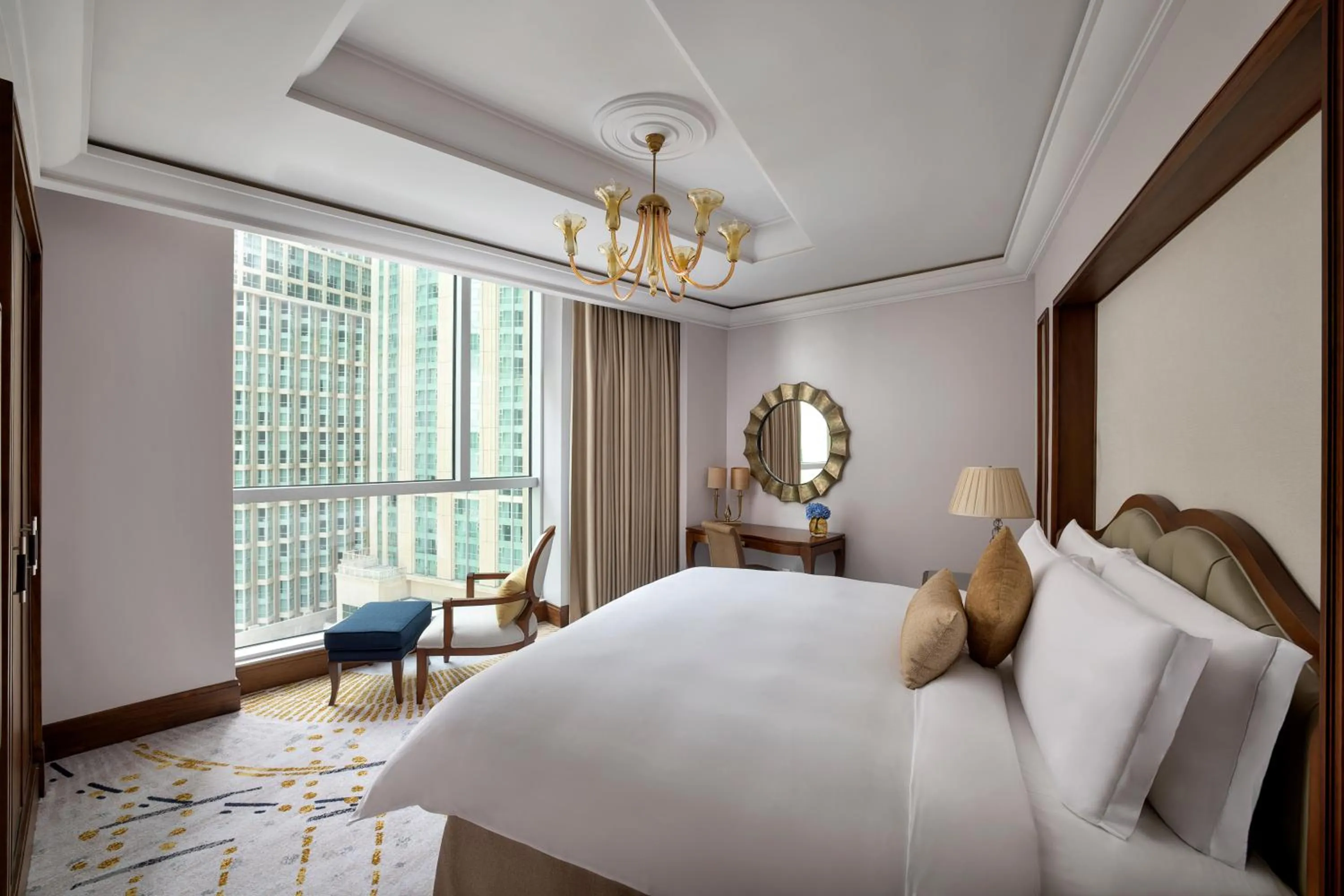 Bedroom, Bed in Raffles Makkah Palace