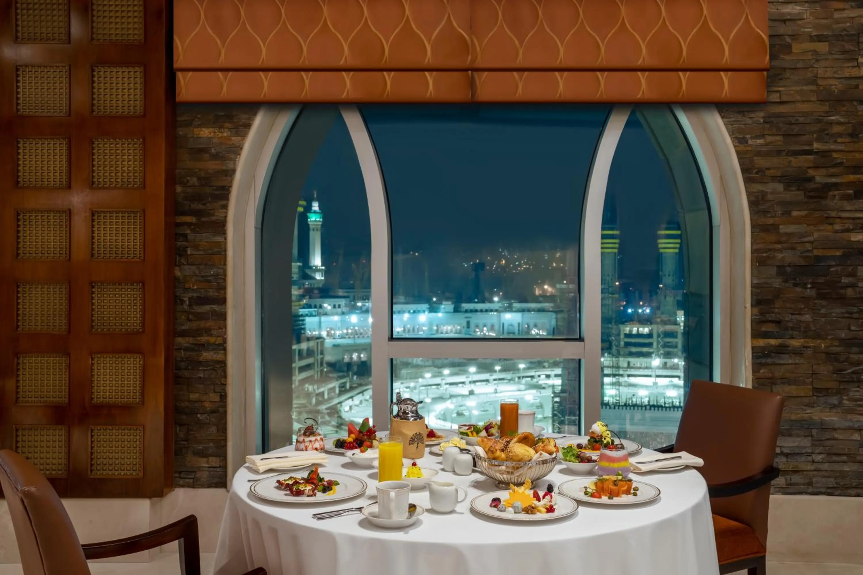 Dining area in Raffles Makkah Palace