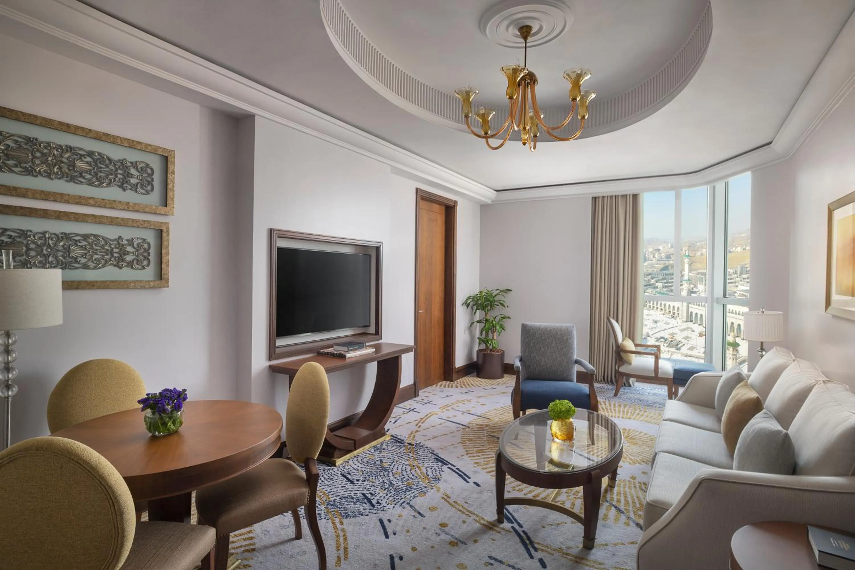 Living room in Raffles Makkah Palace