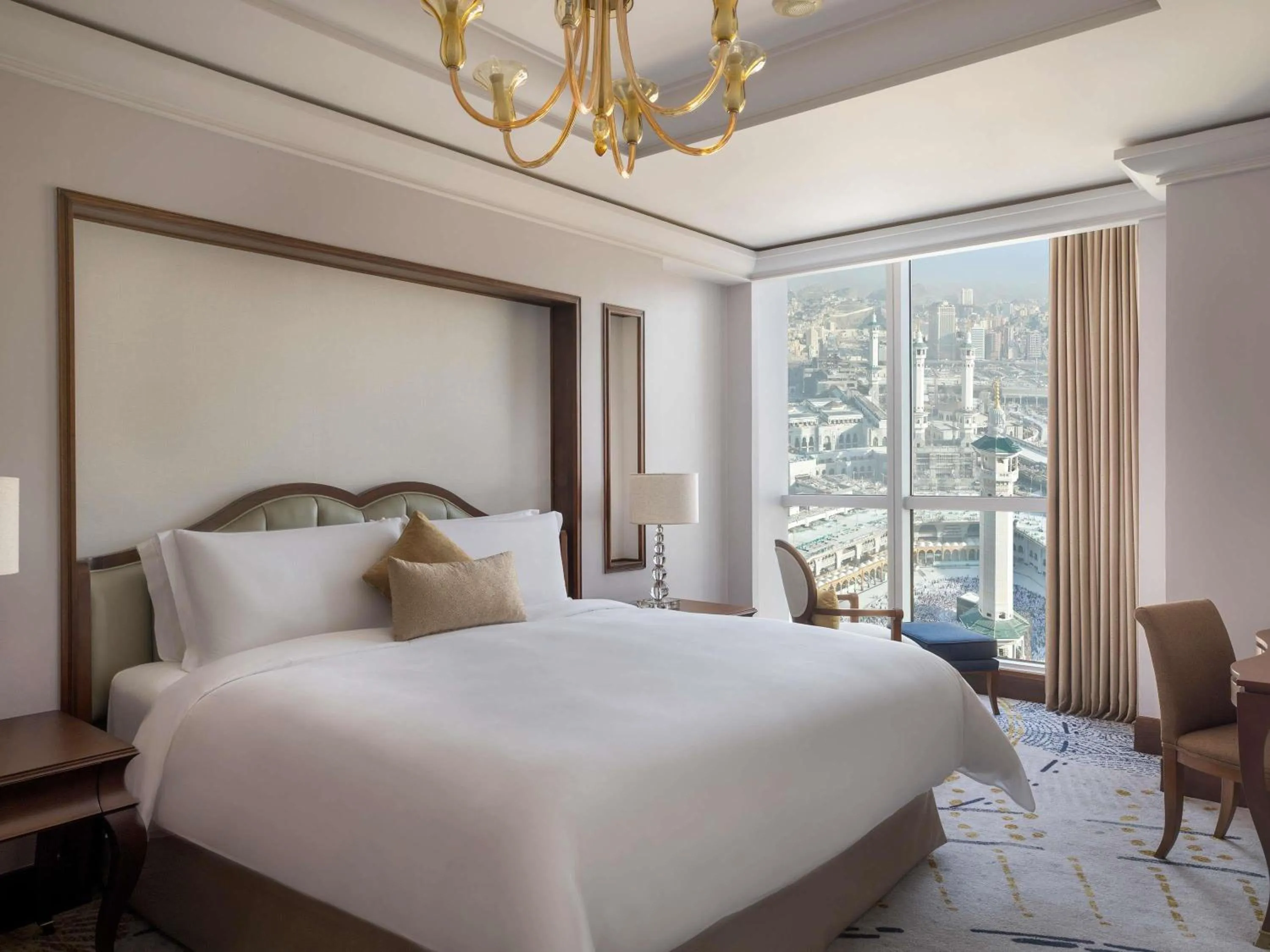 Bedroom, Bed in Raffles Makkah Palace