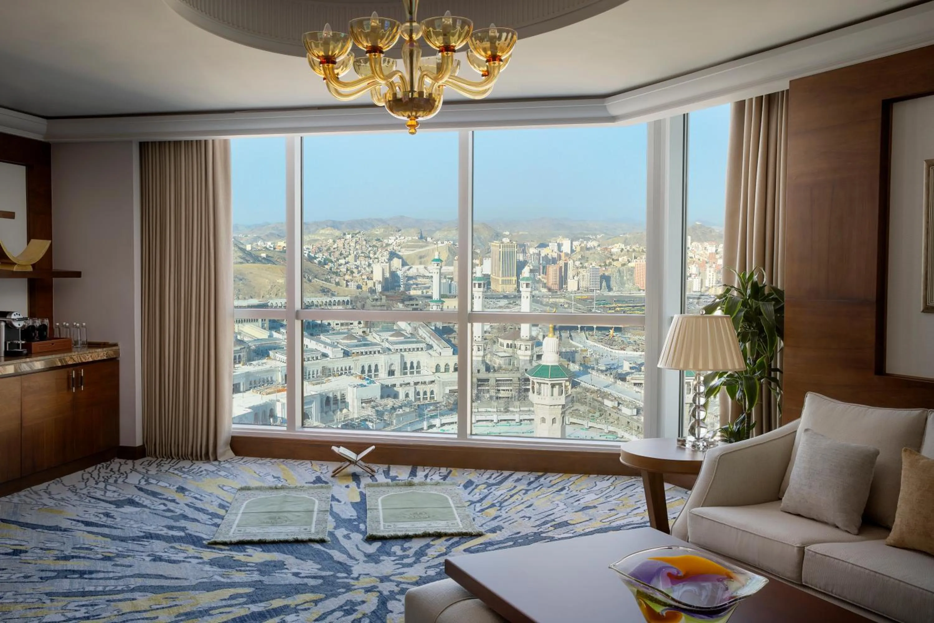 Living room in Raffles Makkah Palace