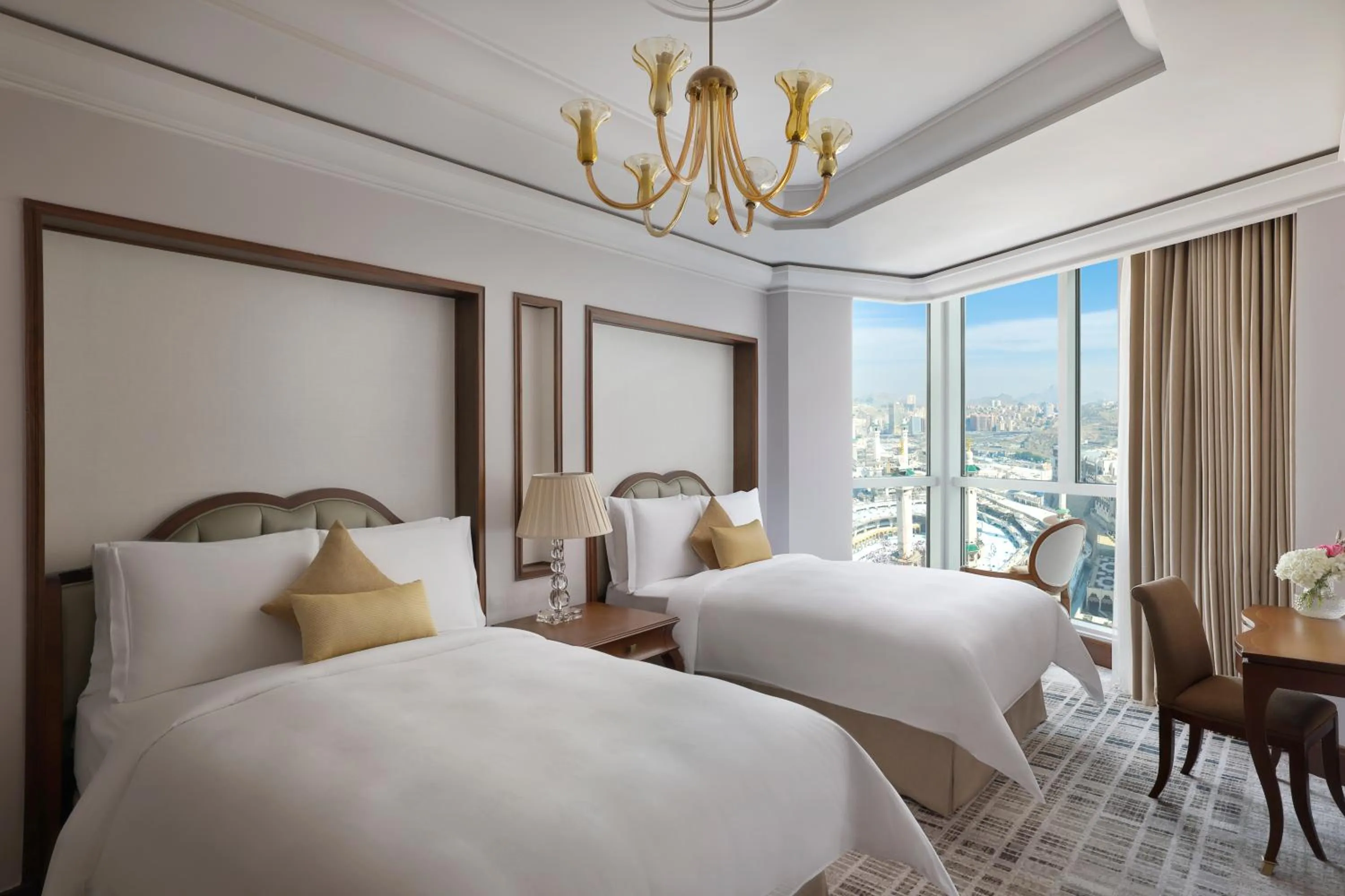 Bedroom, Bed in Raffles Makkah Palace