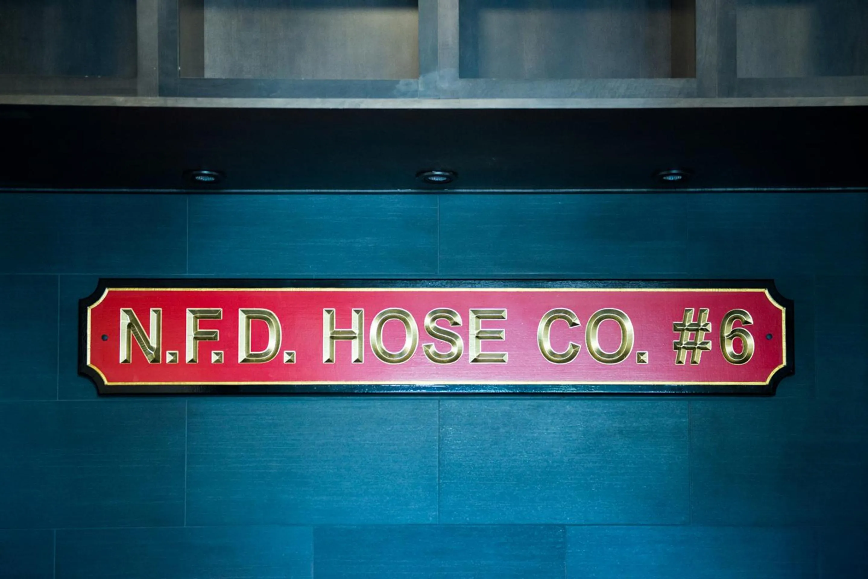 Decorative detail in The Firehouse