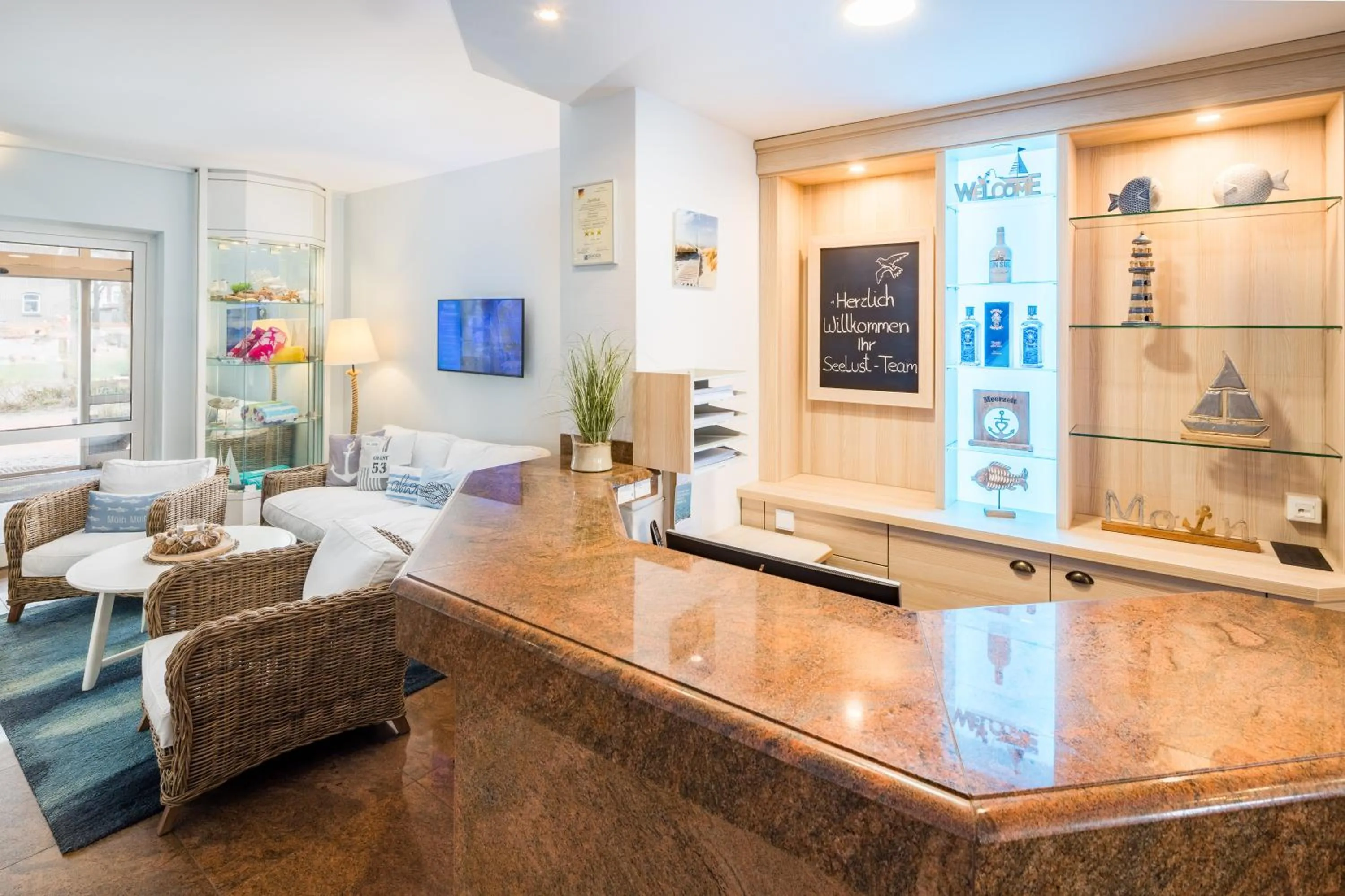 Lobby or reception in Hotel Seelust