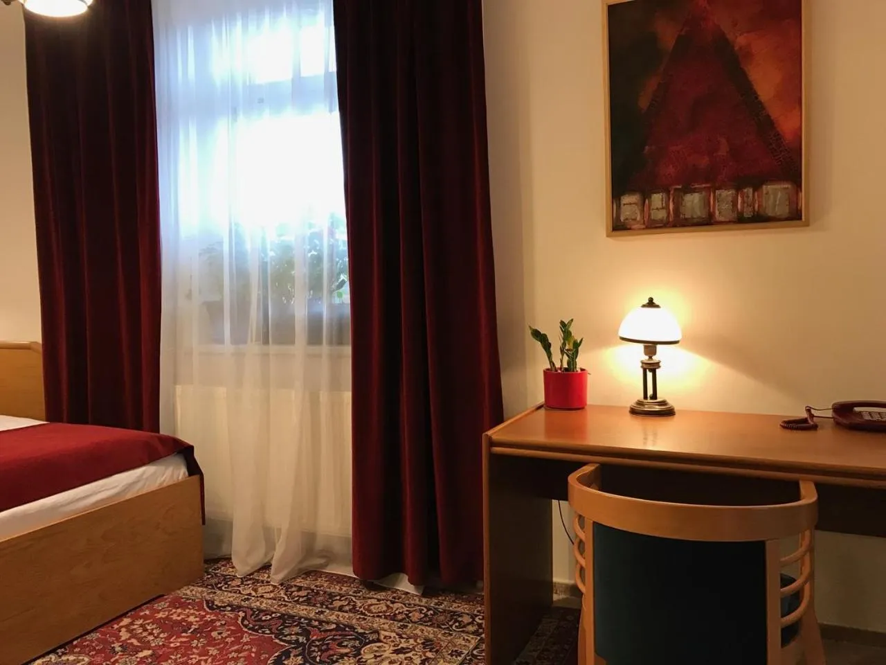 Bed in Antik Hotel Sofia