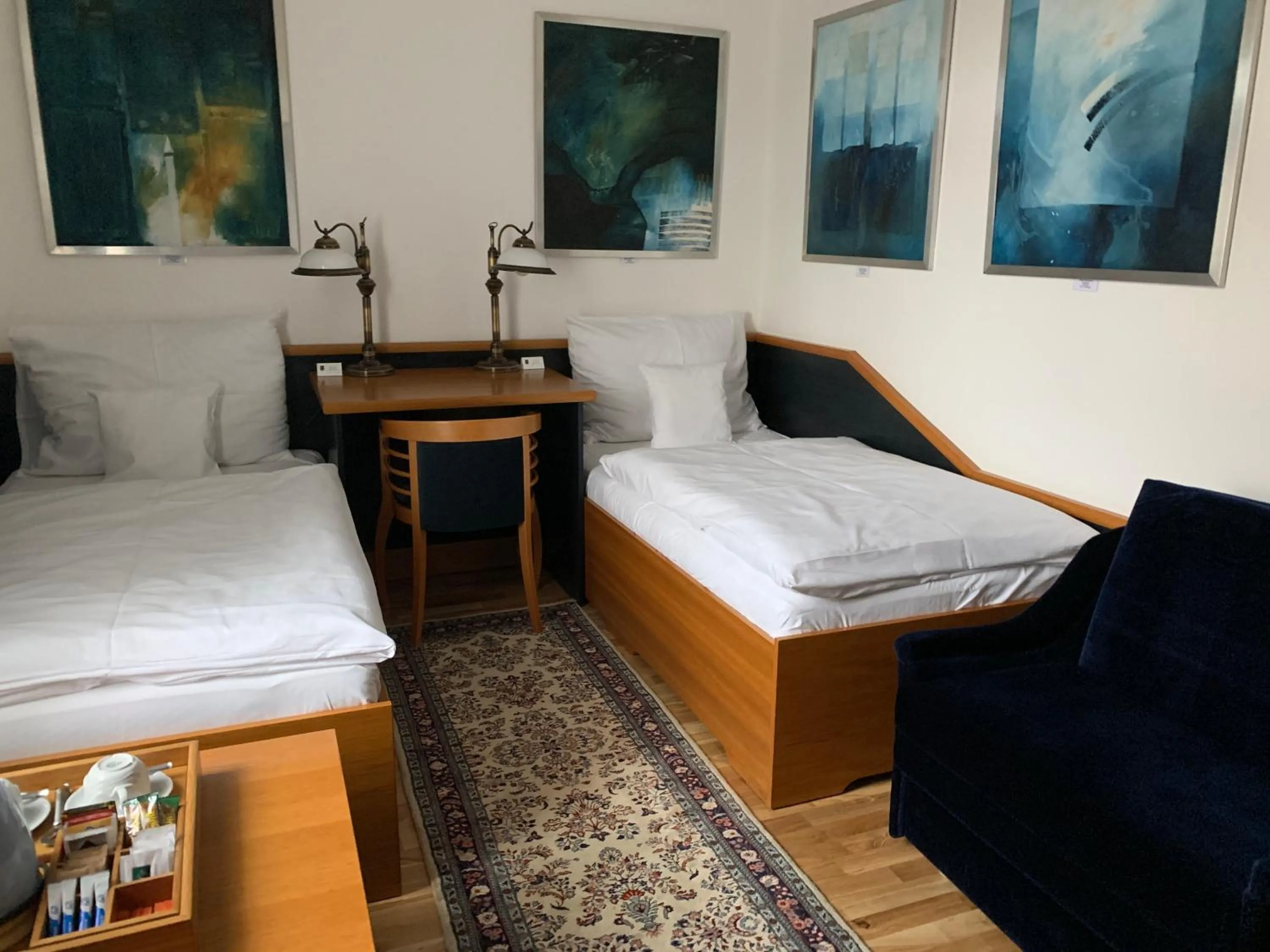 Bed in Antik Hotel Sofia