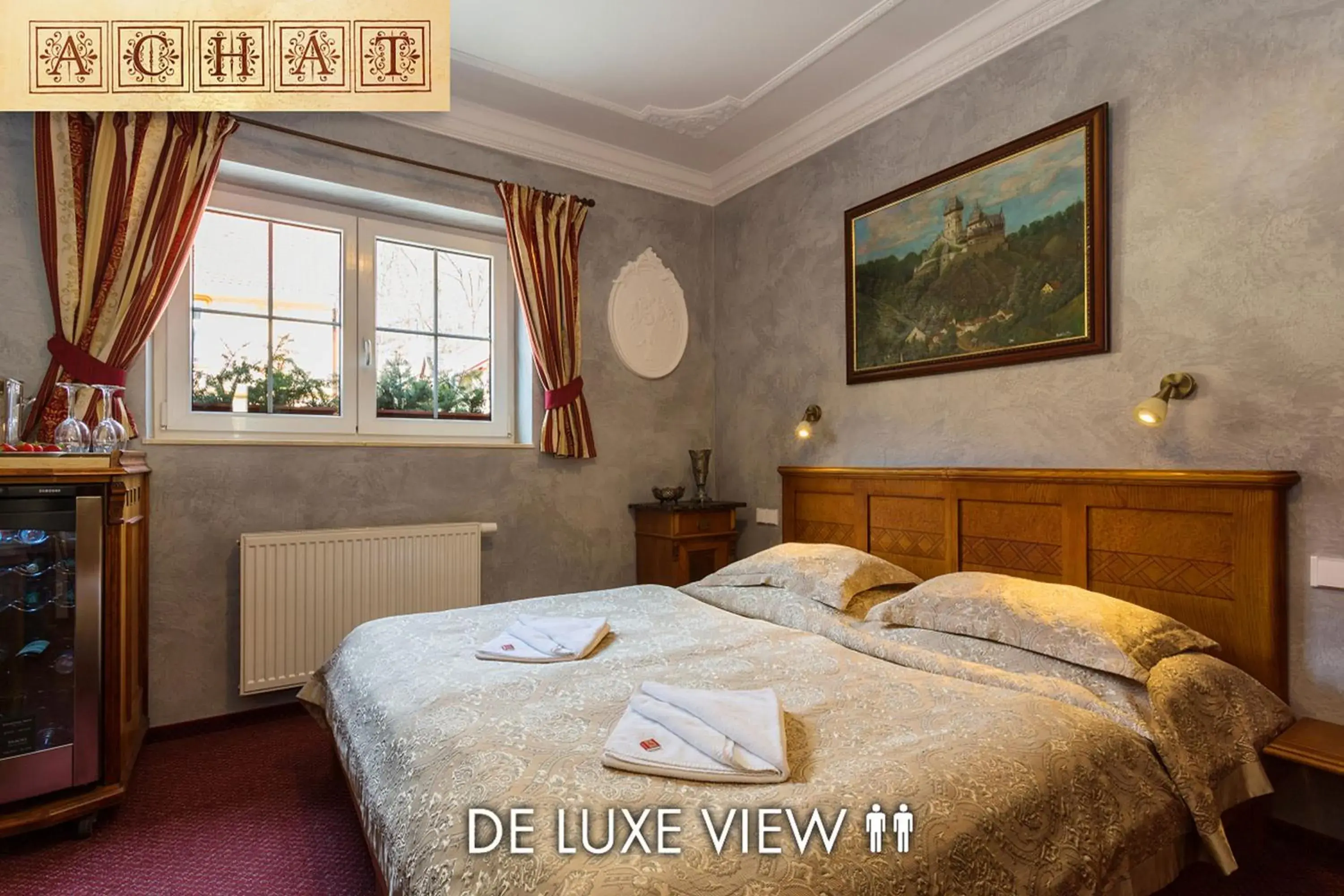 Deluxe Double Room with Castle View in Hotel Karlštejn & SPA Deluxe Double Room with Castle View in Hotel Karlštejn & SPA