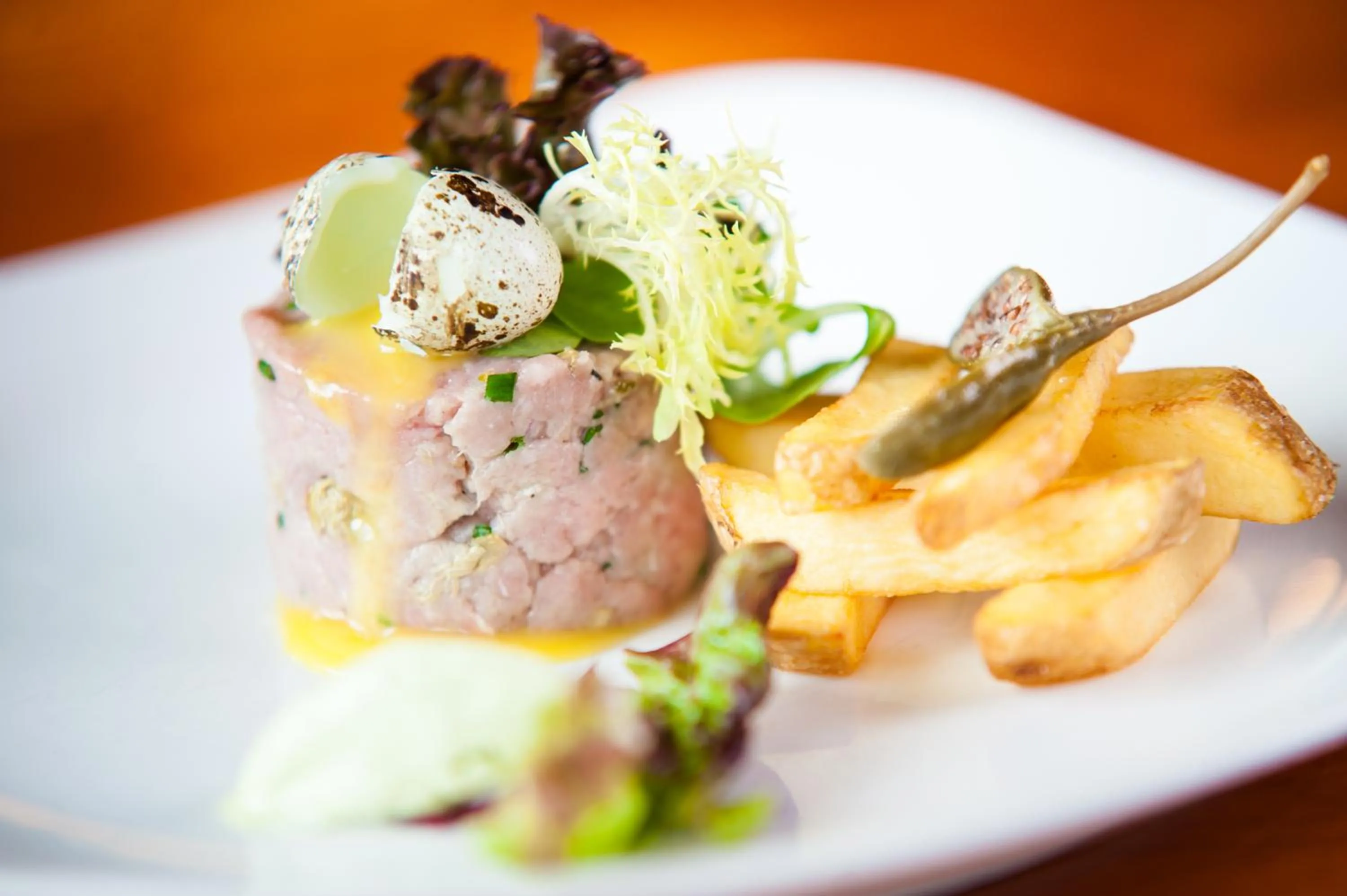 Food close-up in Hotel Ostrov