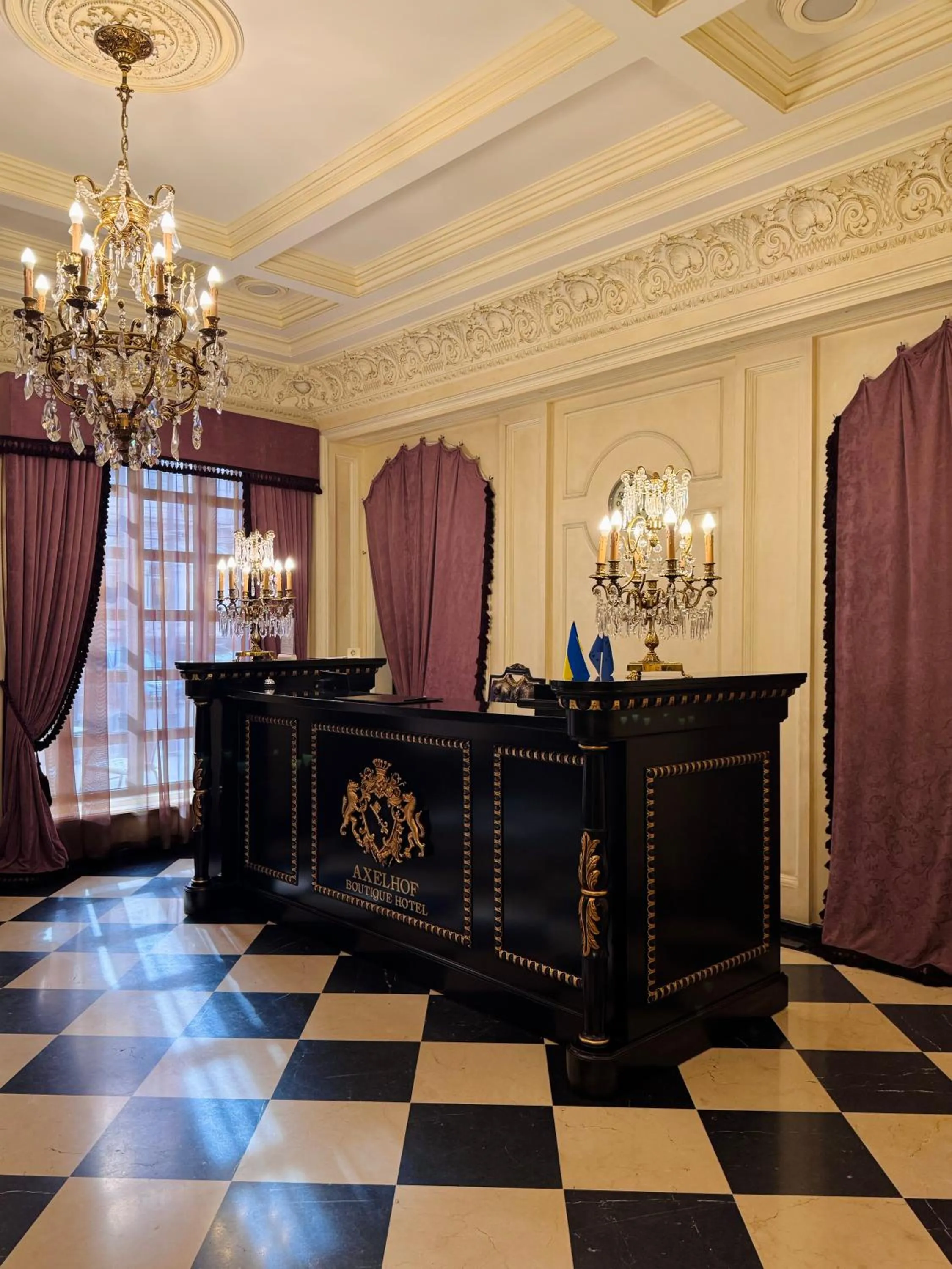 Lobby or reception in Axelhof Boutique Hotel