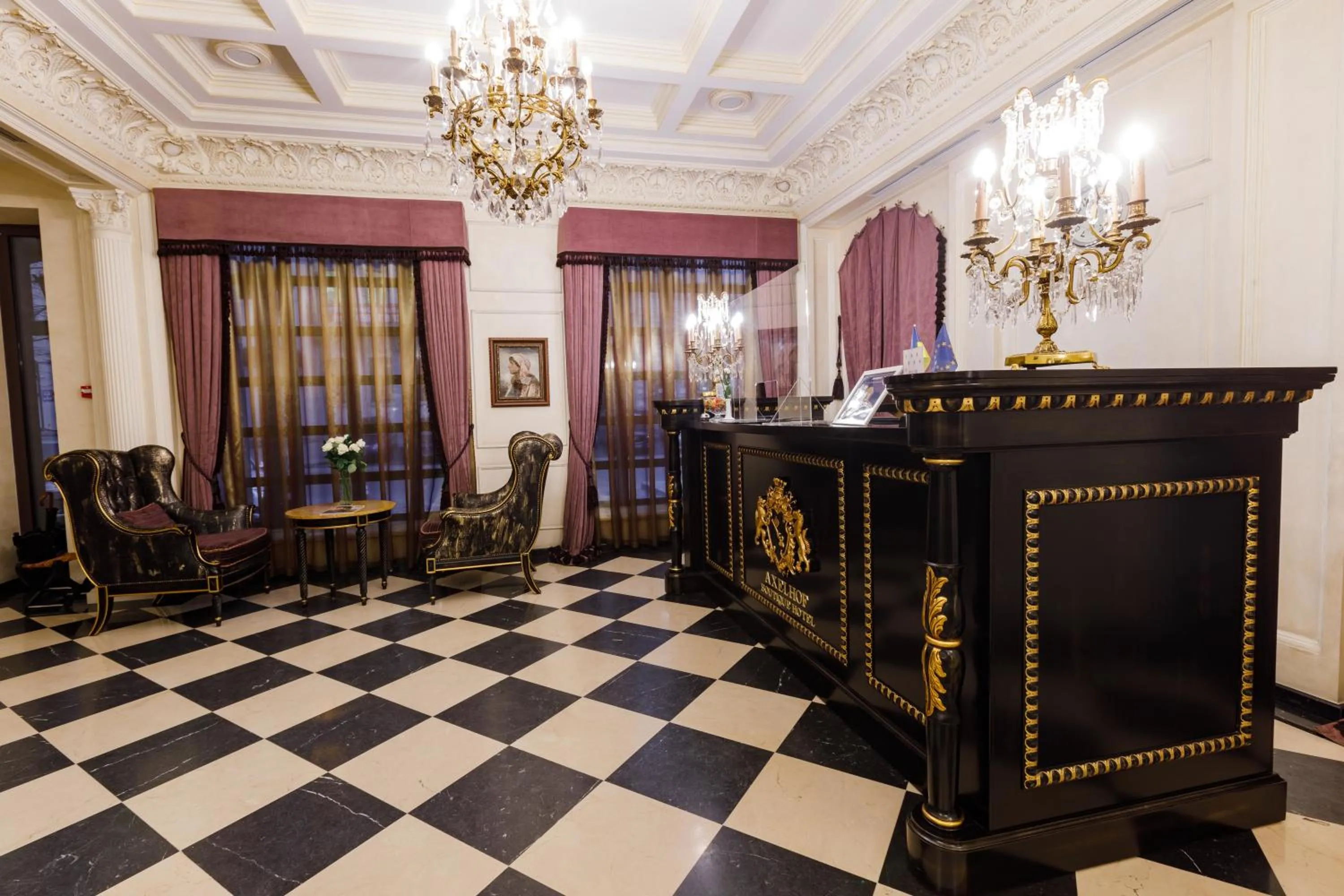 Lobby or reception in Axelhof Boutique Hotel