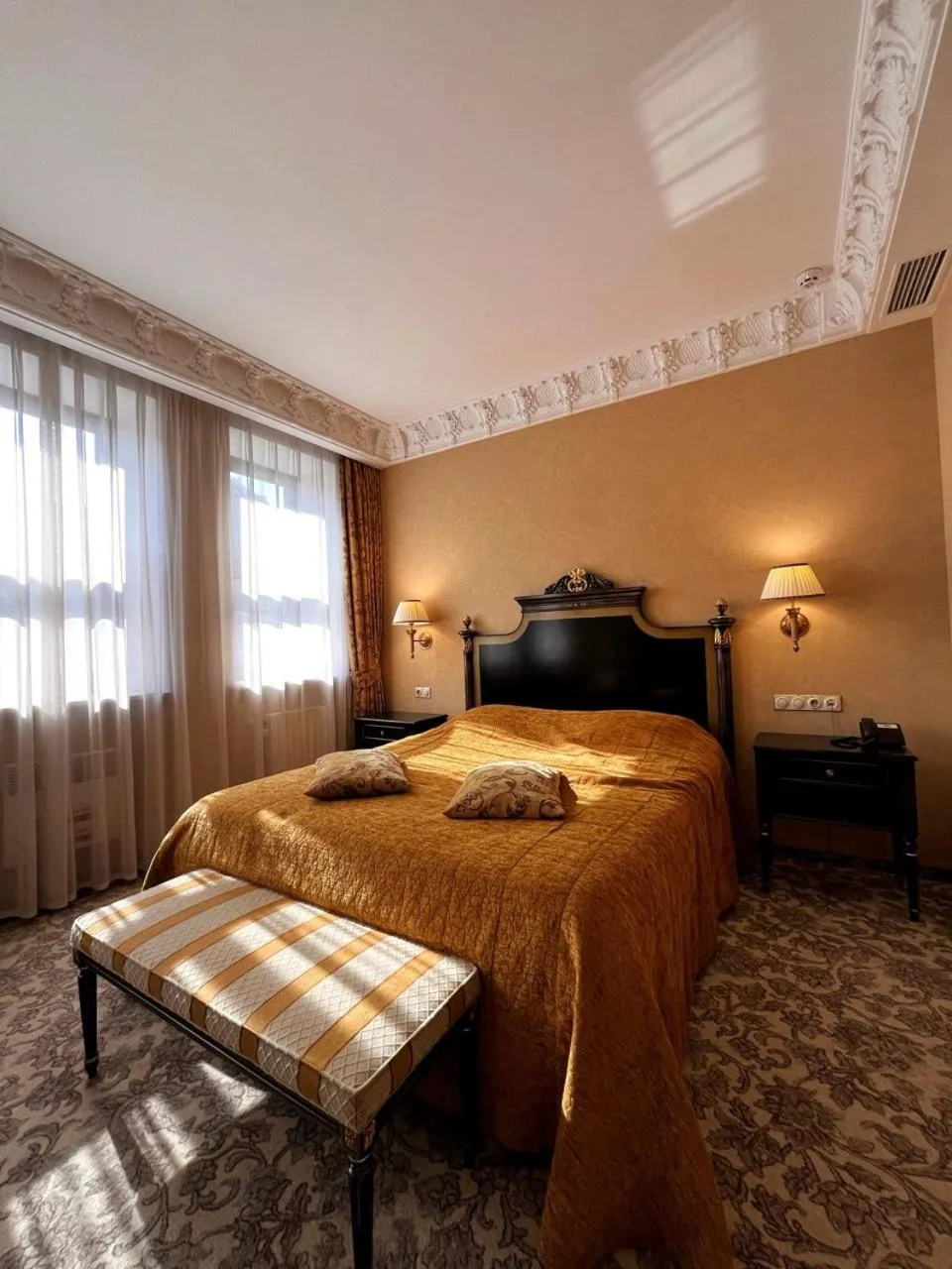 Bed in Axelhof Boutique Hotel