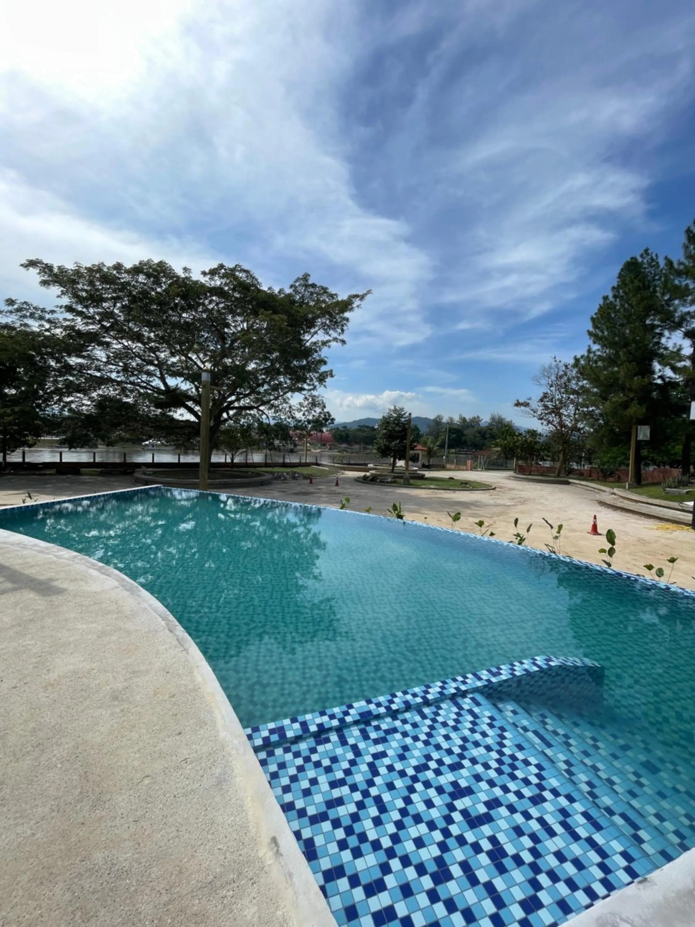Pool view in Sayong Resort
