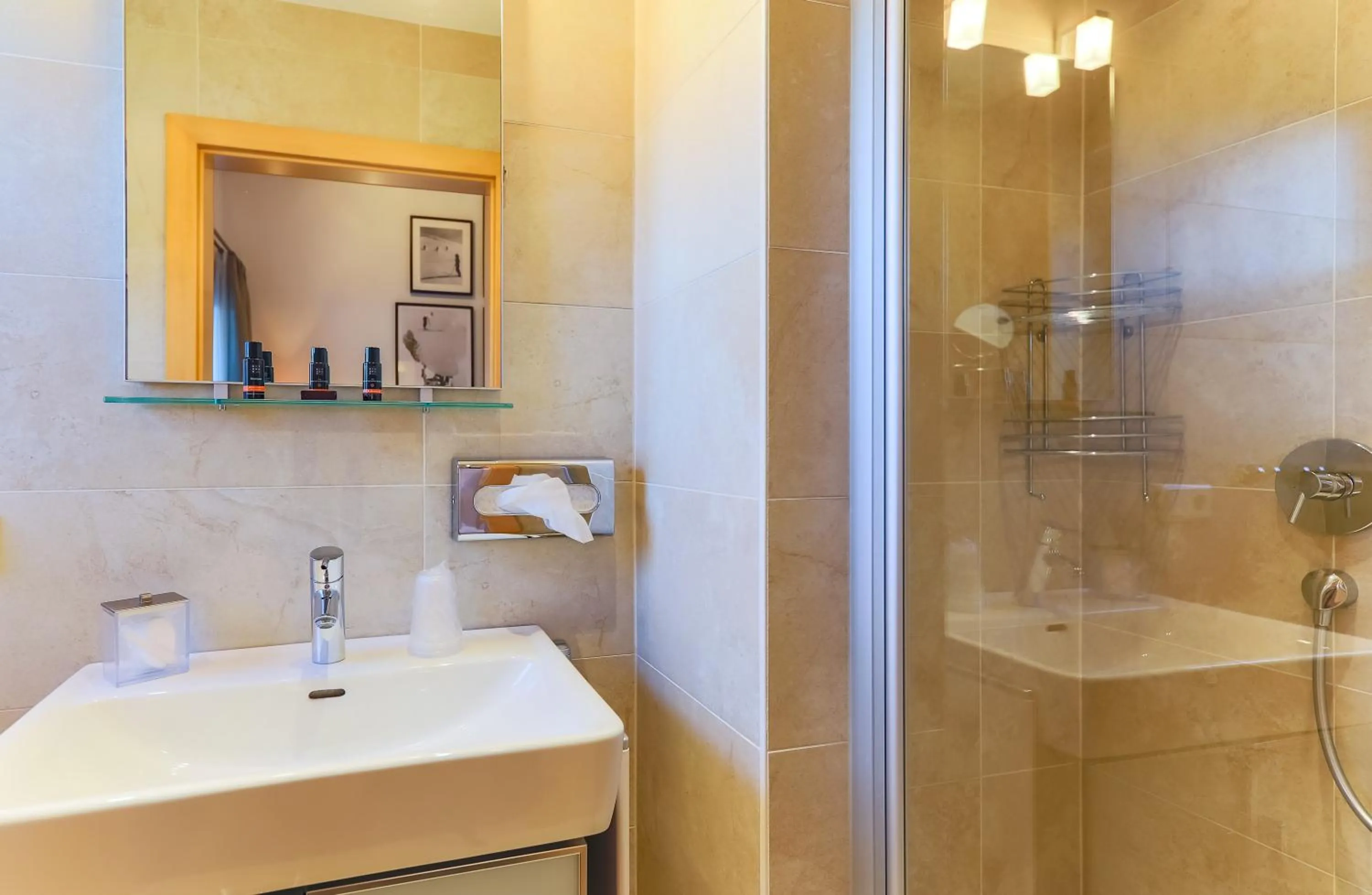 Shower in AvenidA Mountain Resort by Alpin Rentals