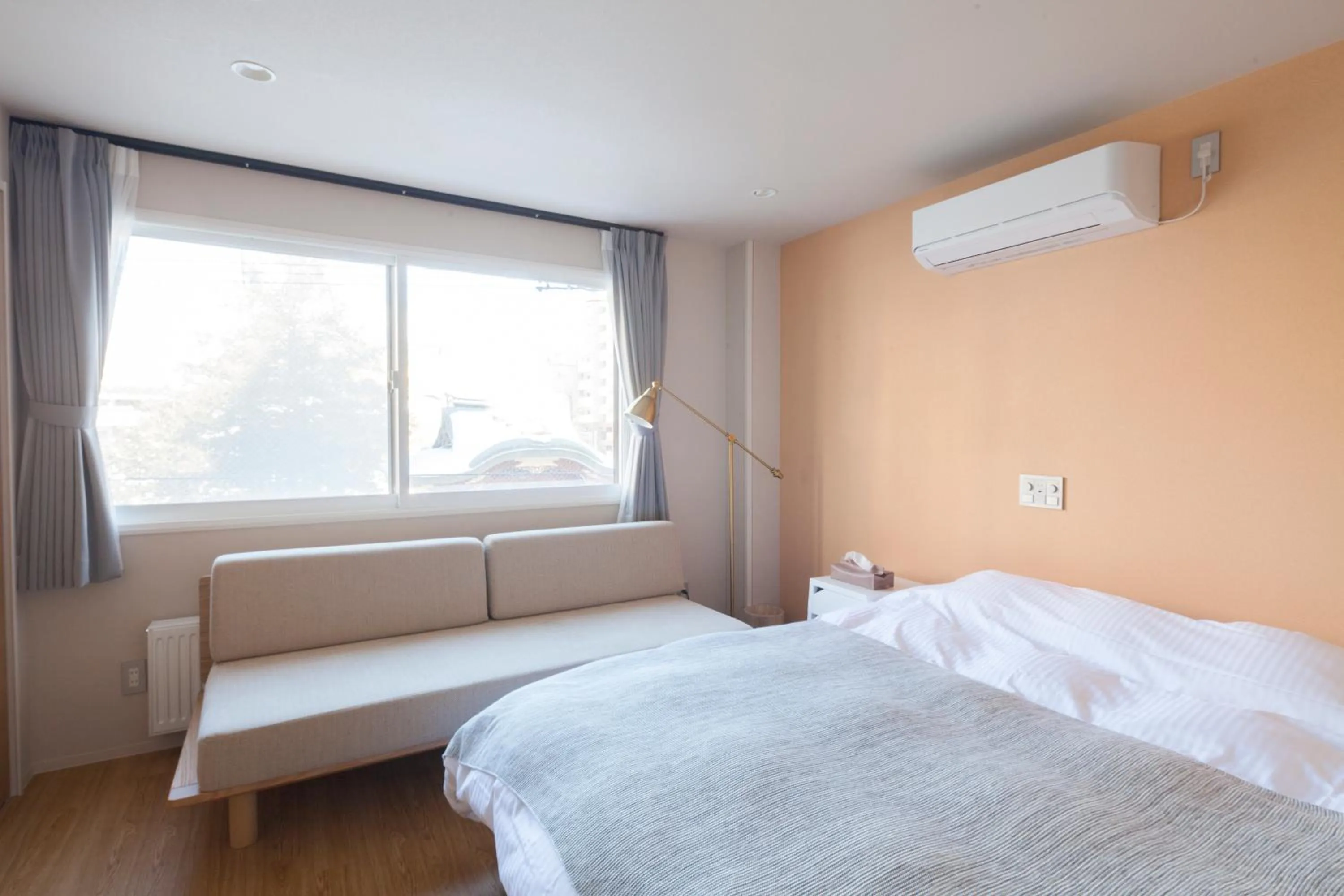 Bedroom, Bed in Private house Kuranoya Sapporo