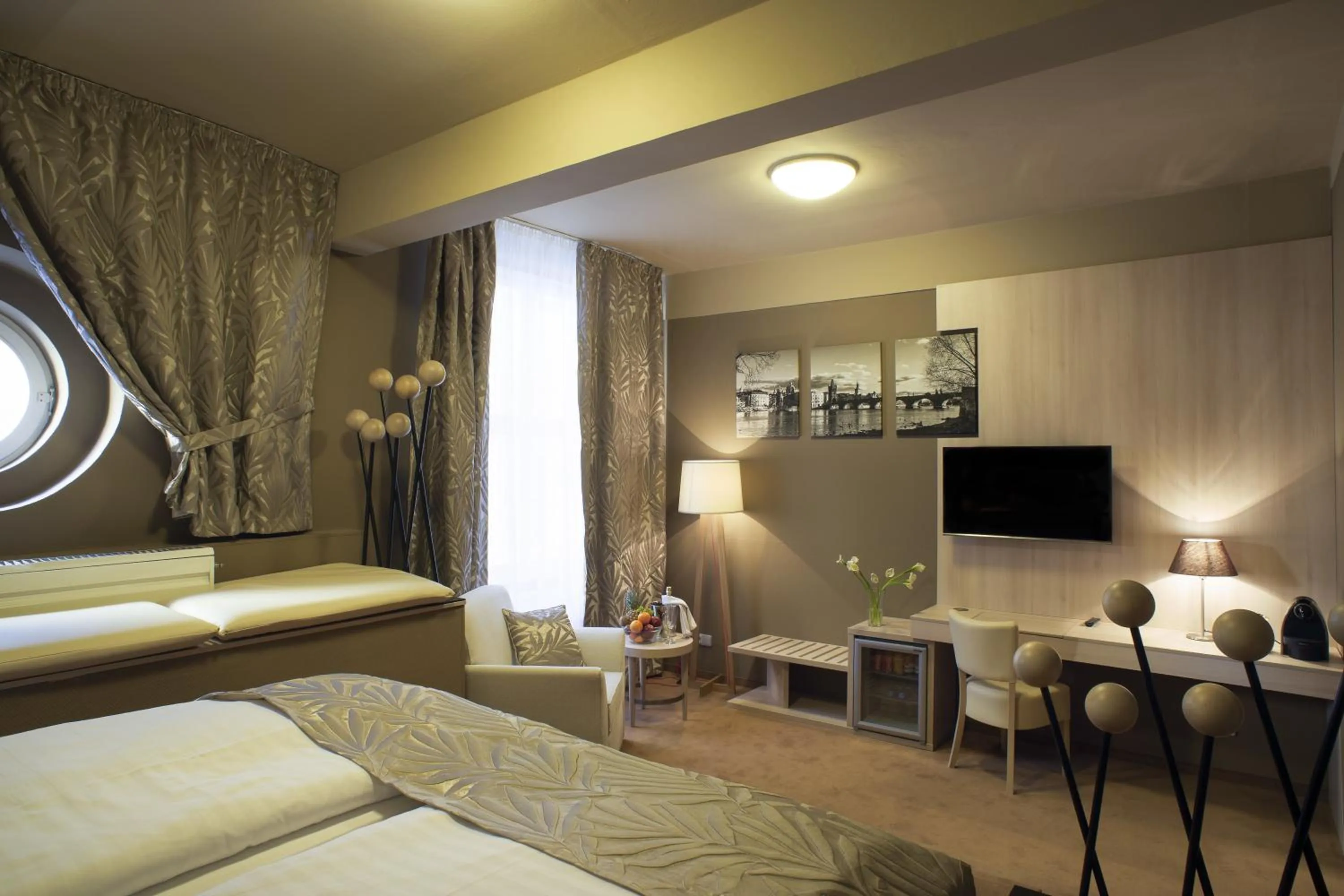 Photo of the whole room, Bed in Pytloun Kampa Garden Hotel Prague