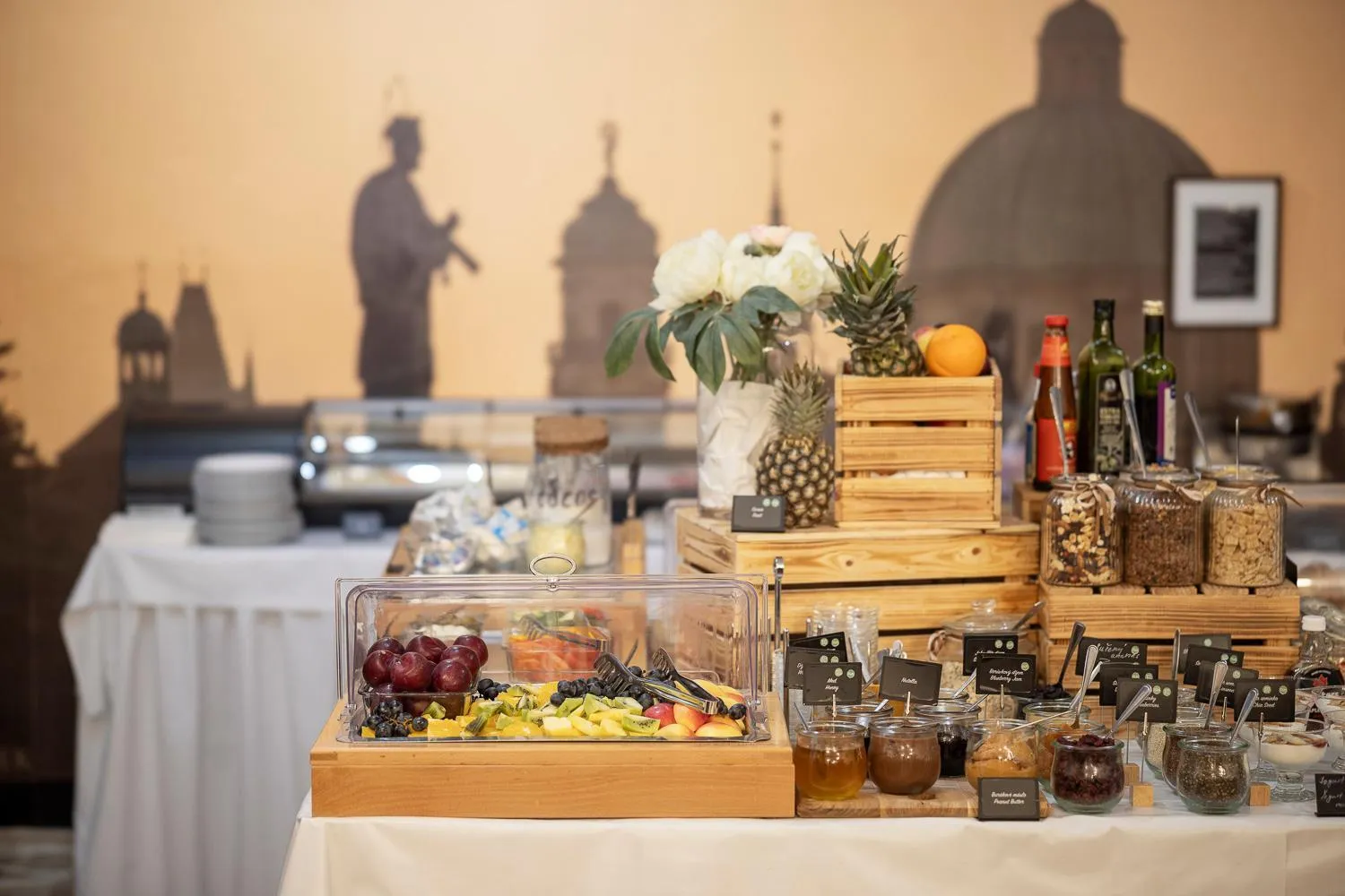 Breakfast in Pytloun Kampa Garden Hotel Prague