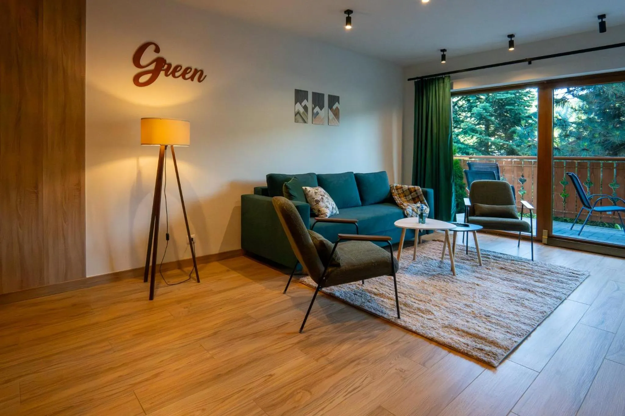 Living room in Willa i Wzgórze Jerrego Apartamenty i pokoje z widokiem na góry