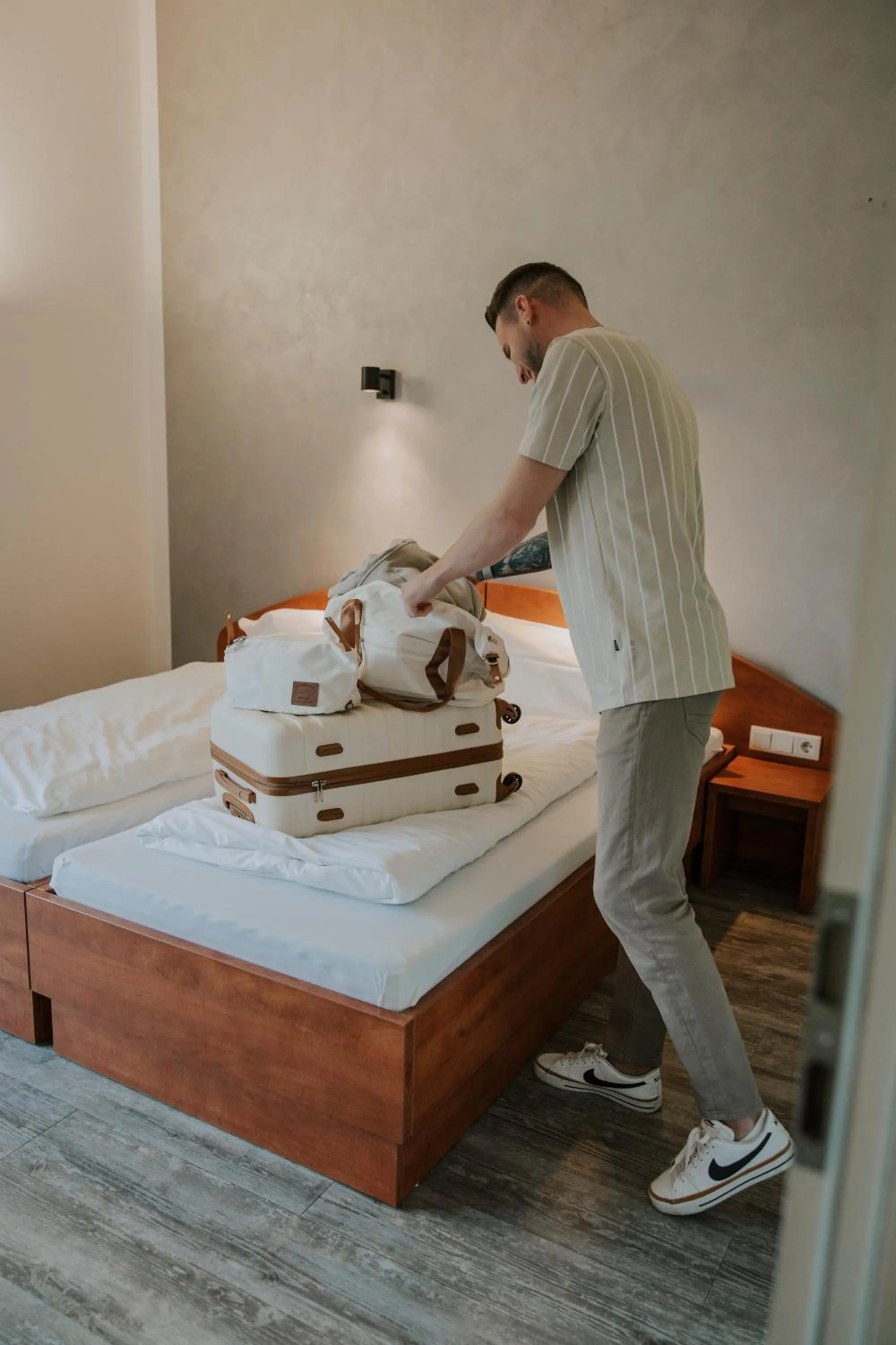 Bedroom, Bed in Haus am See - Gochness