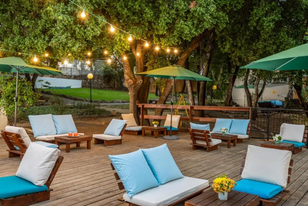 Patio in Travel Hotel Eilon