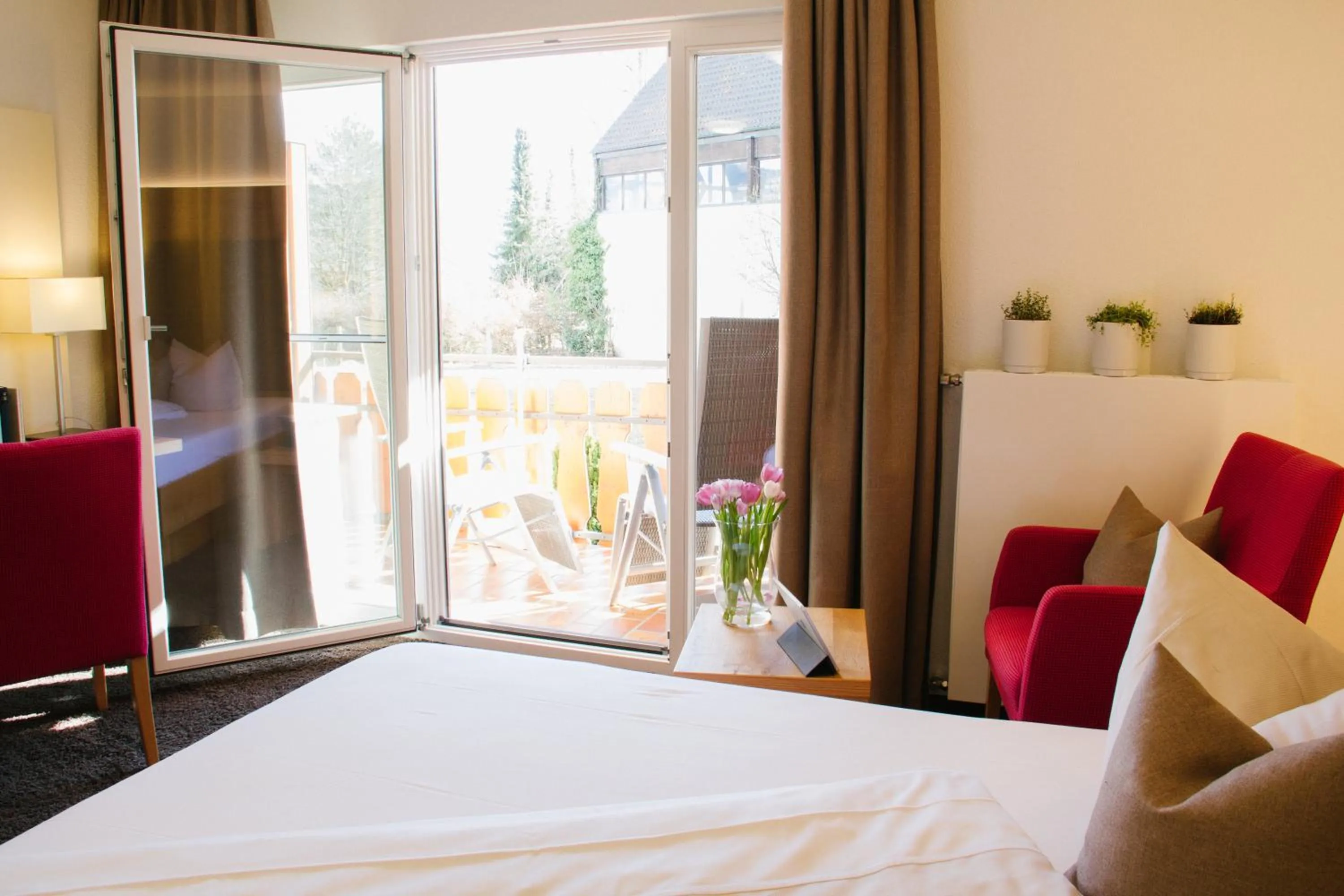 Bed in Hotel-Restaurant Sennhütte im Herzen des Südschwarzwalds