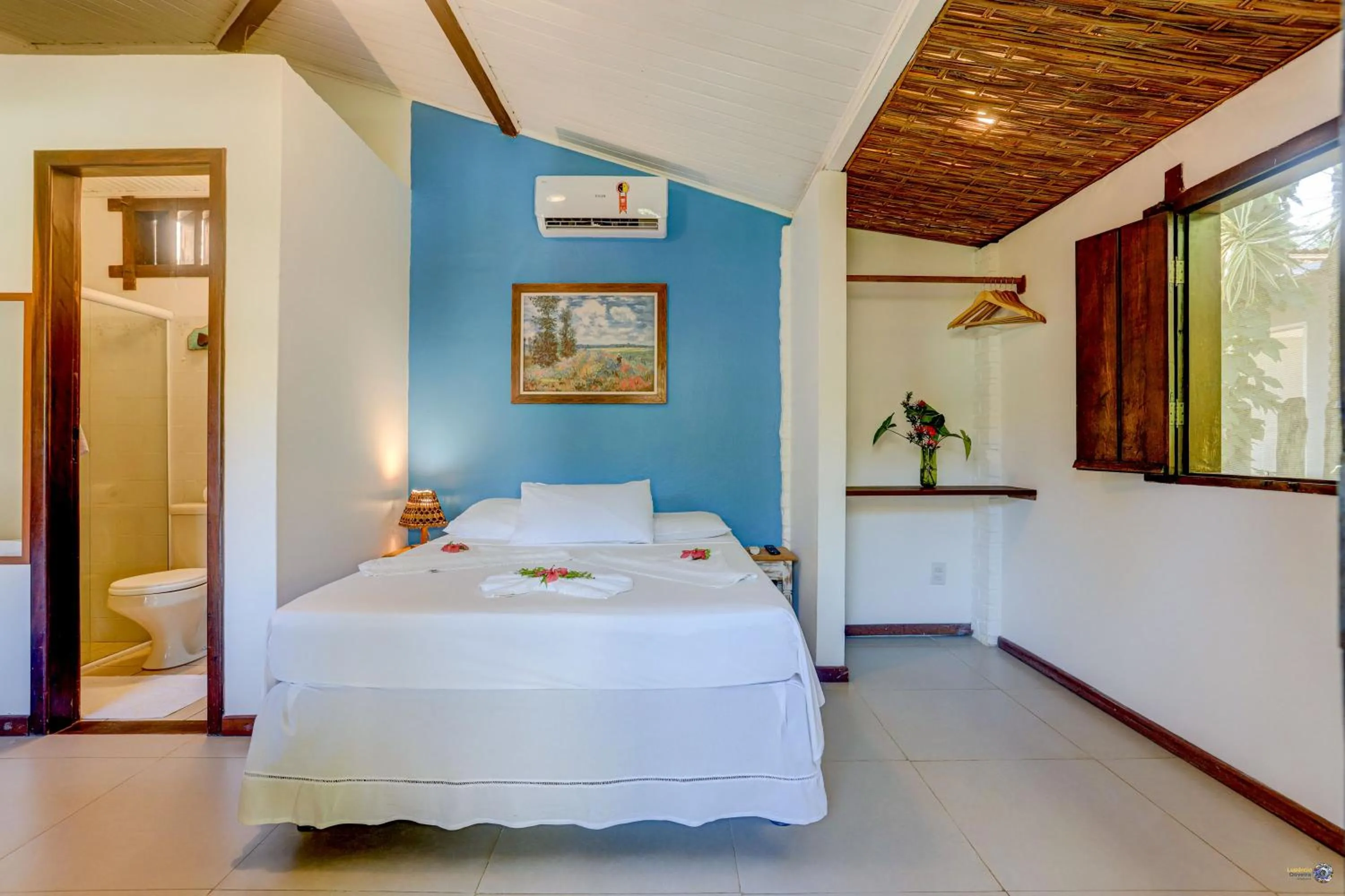 Bed in Pousada Piratas