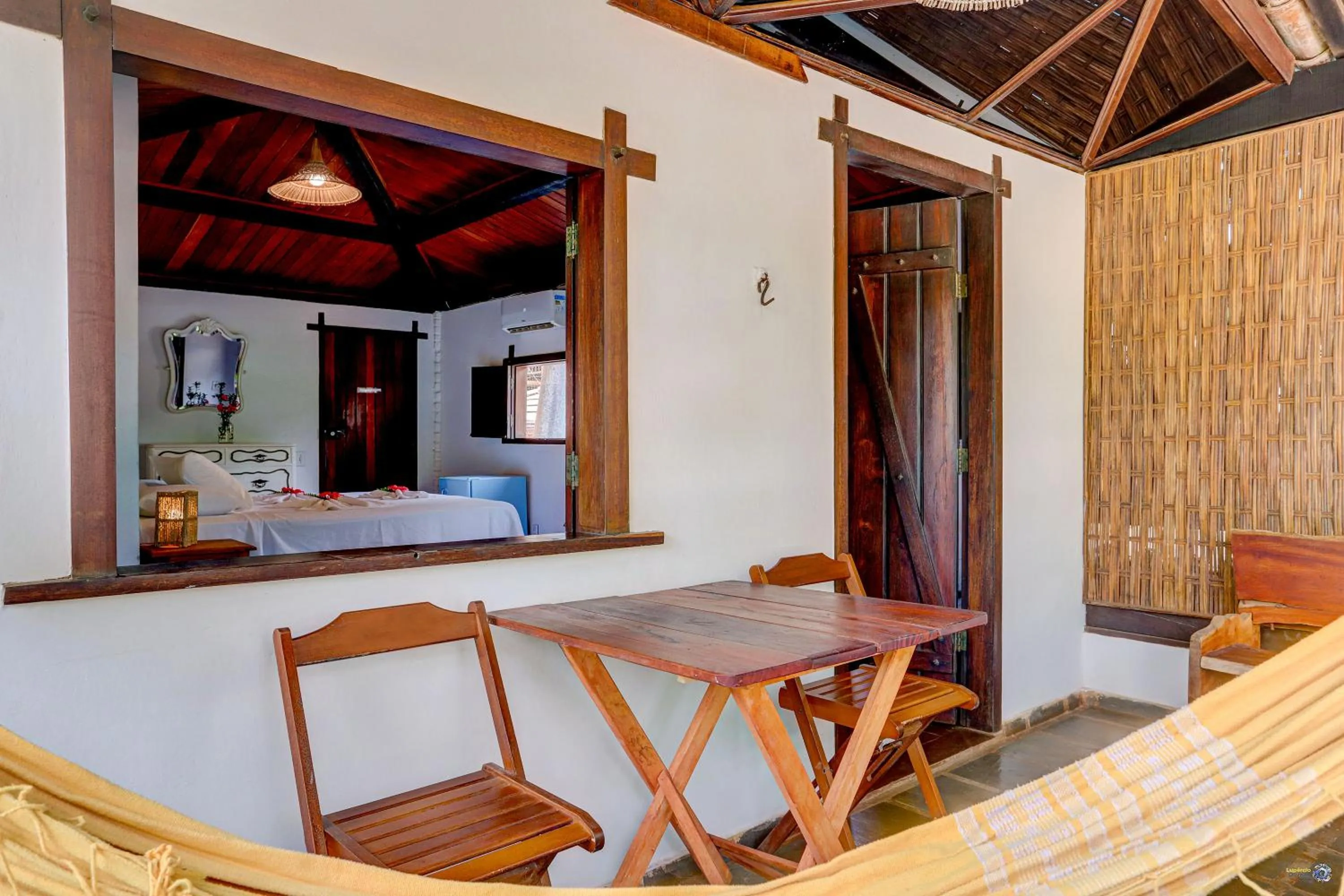 Seating area in Pousada Piratas