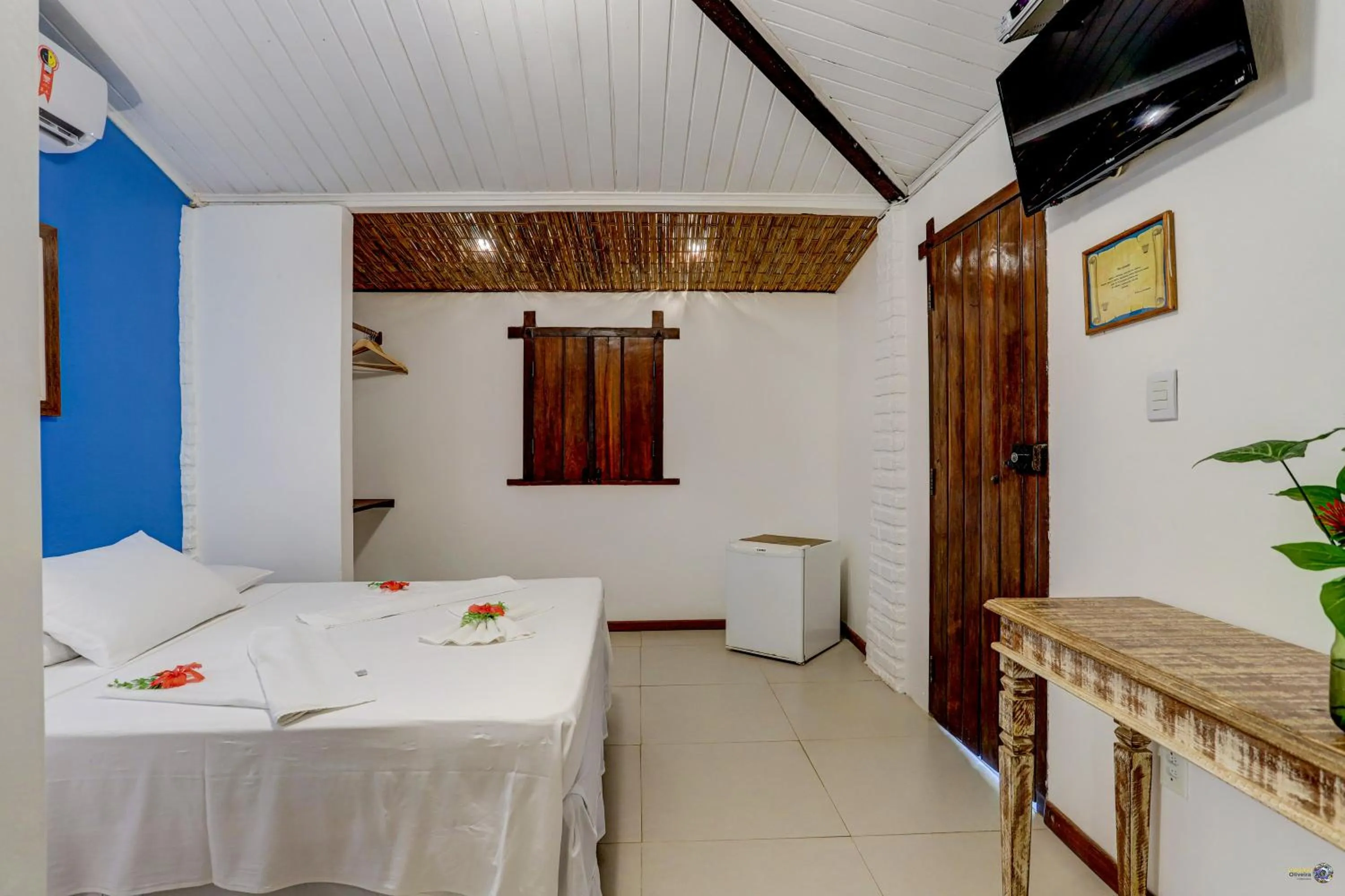 Bed in Pousada Piratas