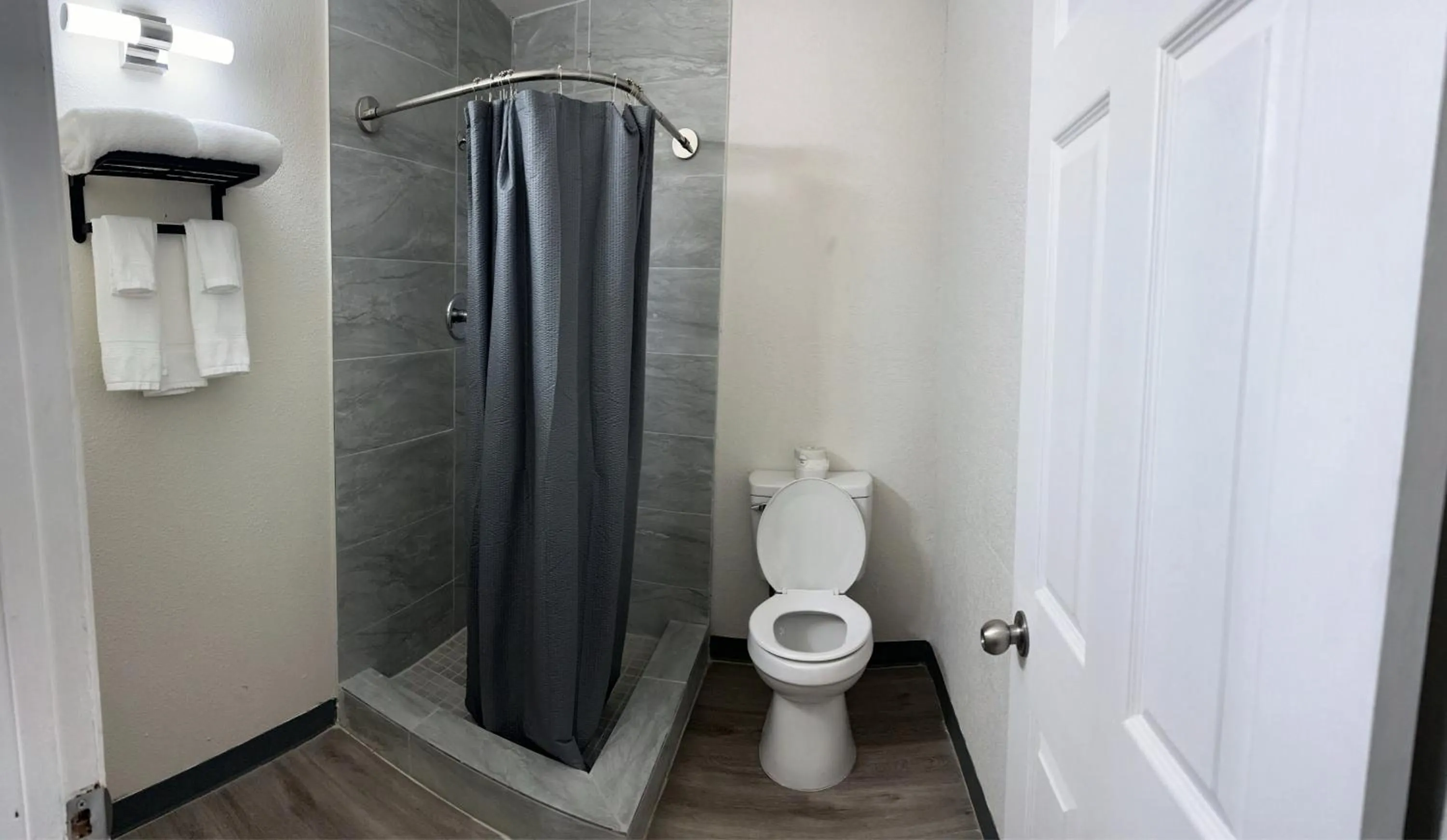 Bathroom in Studio City Suites, a Travelodge by Wyndham