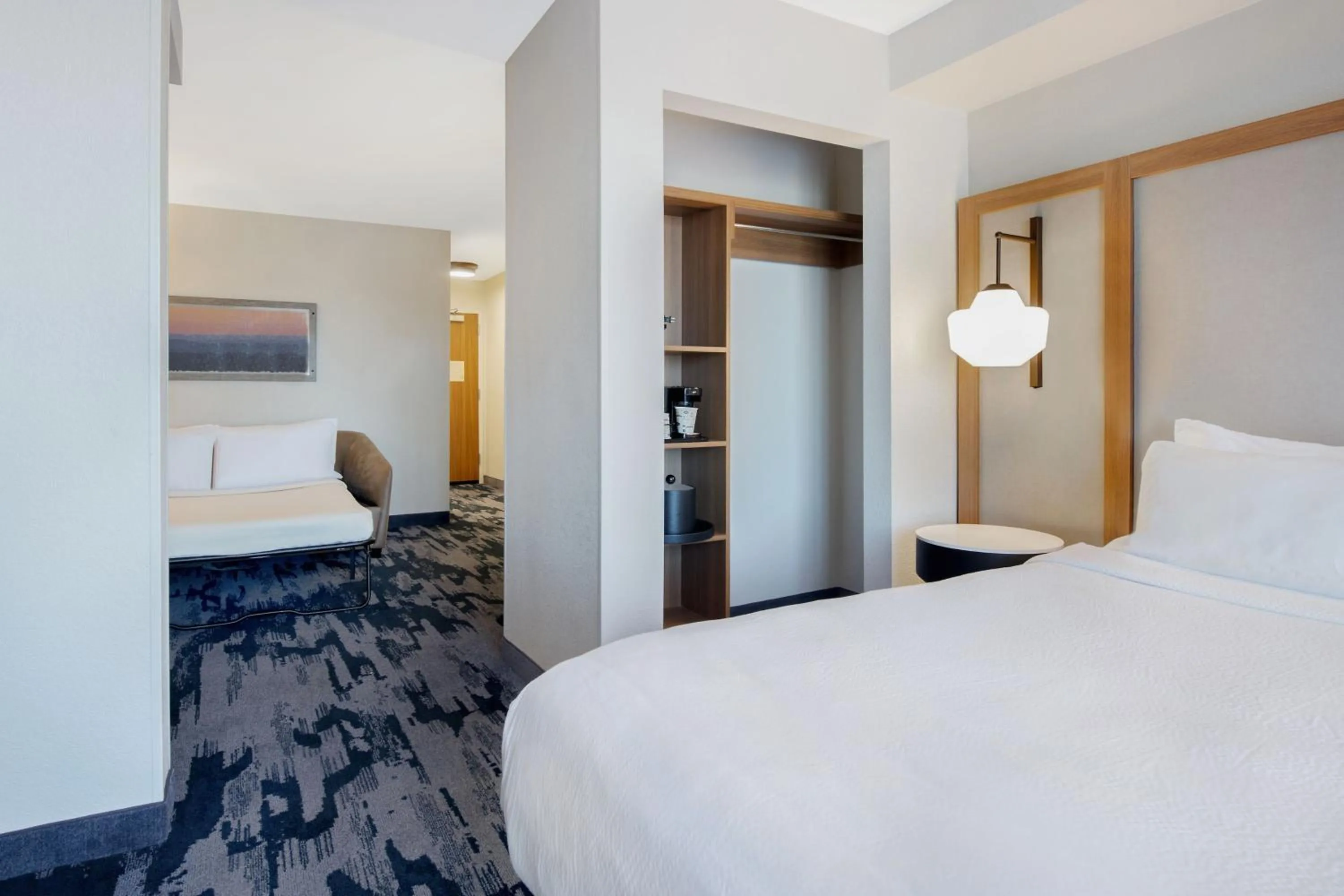 Bedroom, Bed in Fairfield Inn & Suites by Marriott Greenwood