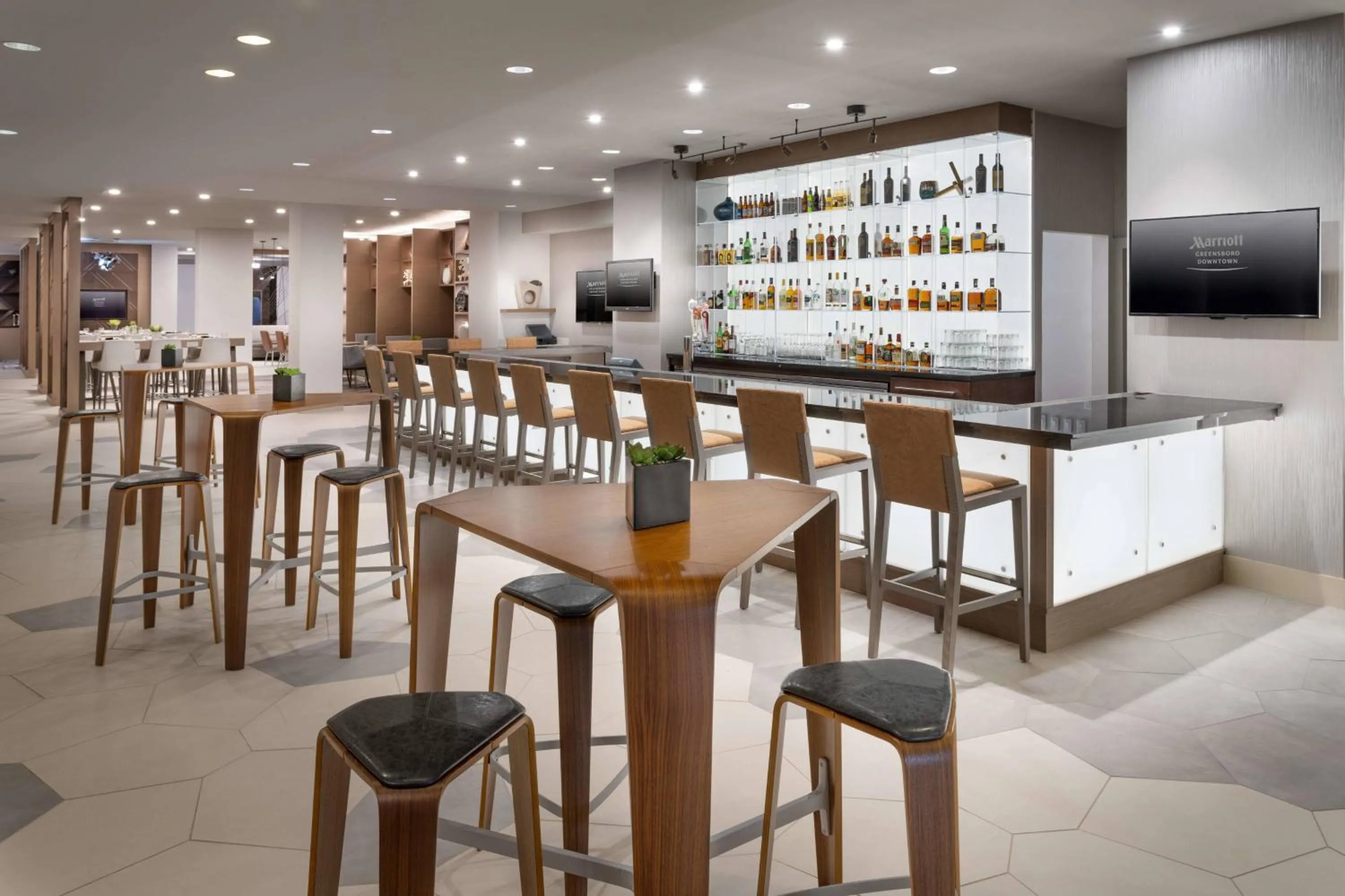 Lobby or reception in Marriott Greensboro Downtown