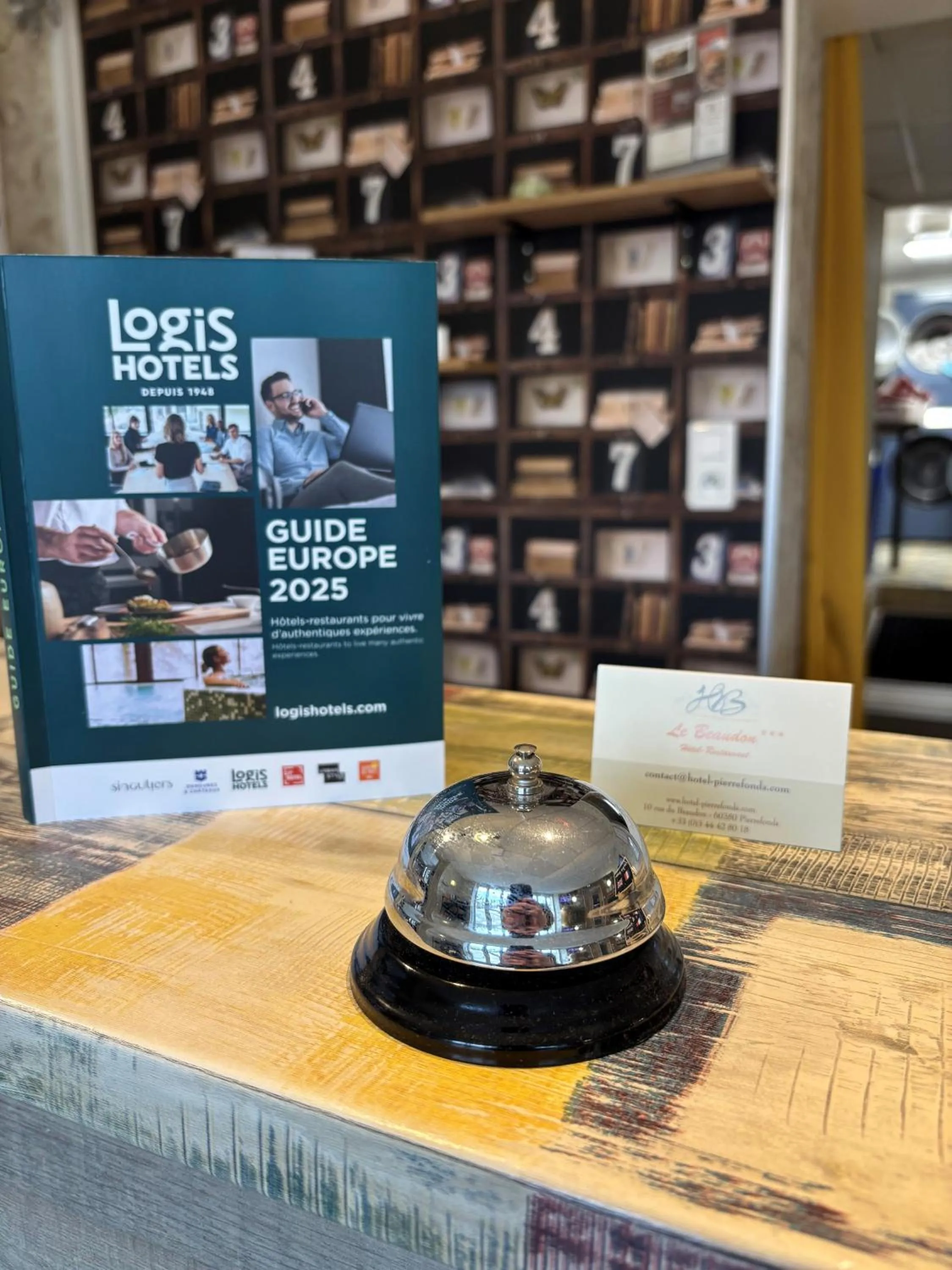 Lobby or reception in Logis Hotel Beaudon