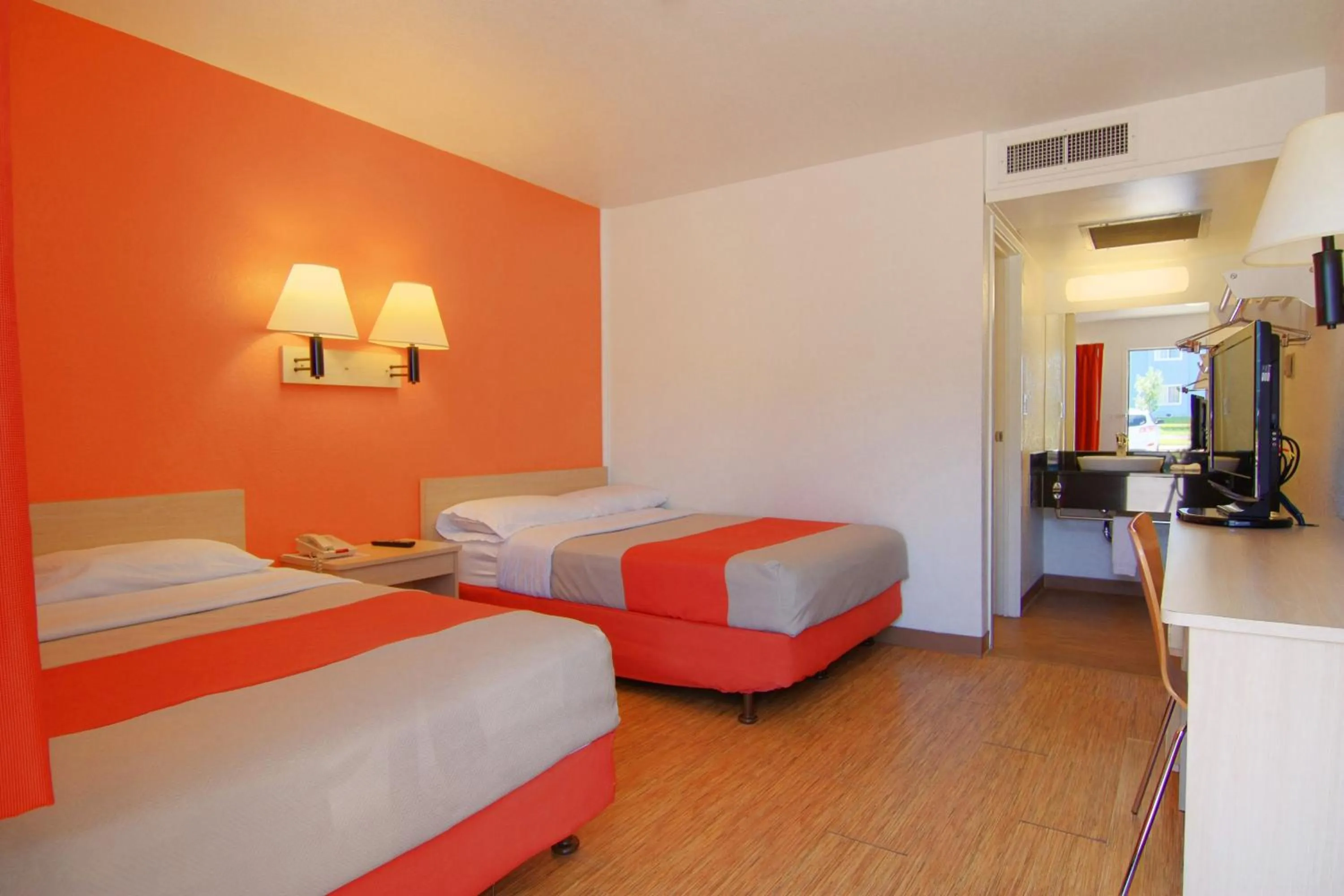 Bed in Motel 6-Rapid City, SD