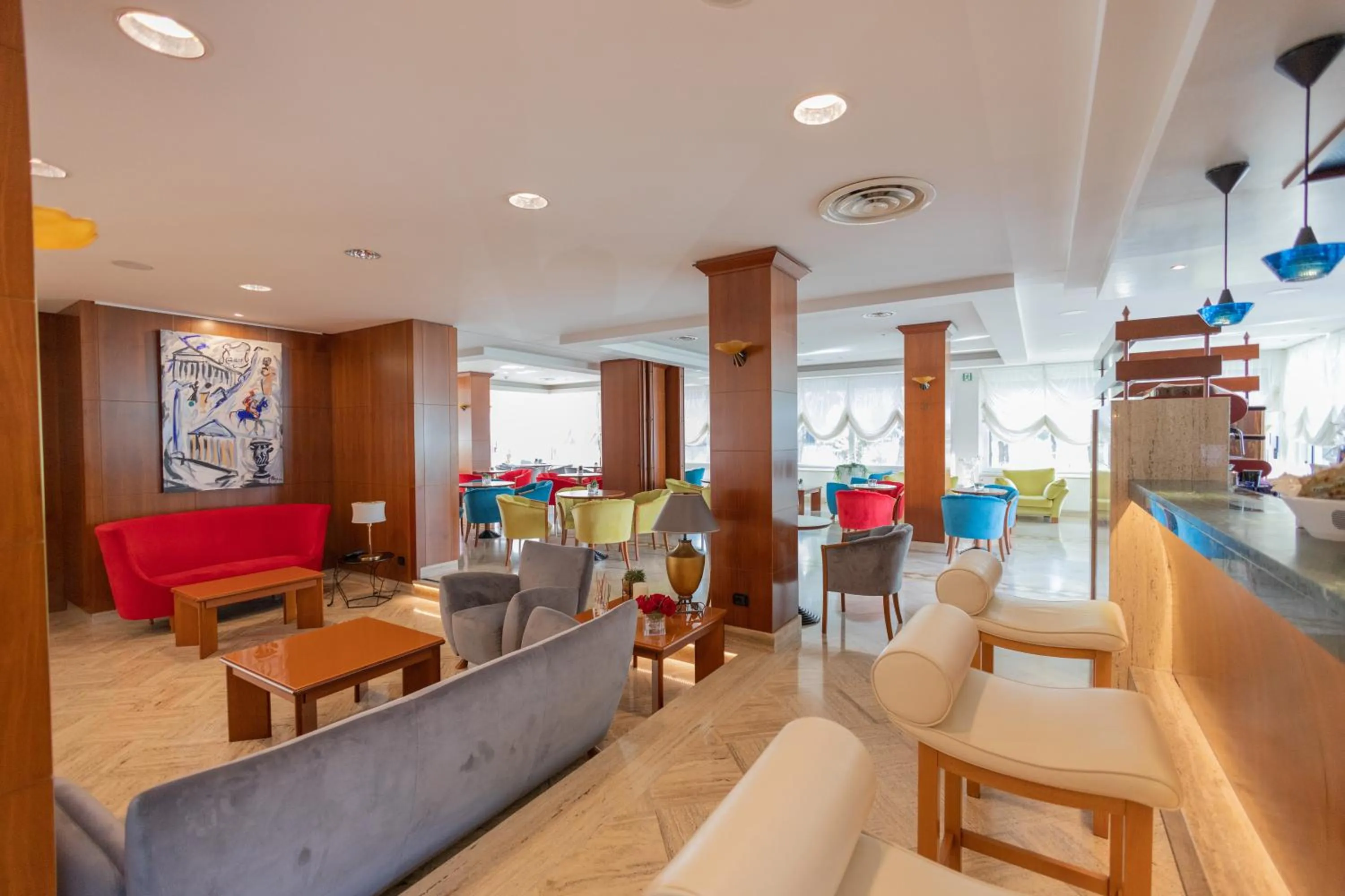 Lobby or reception in Hotel Le Palme