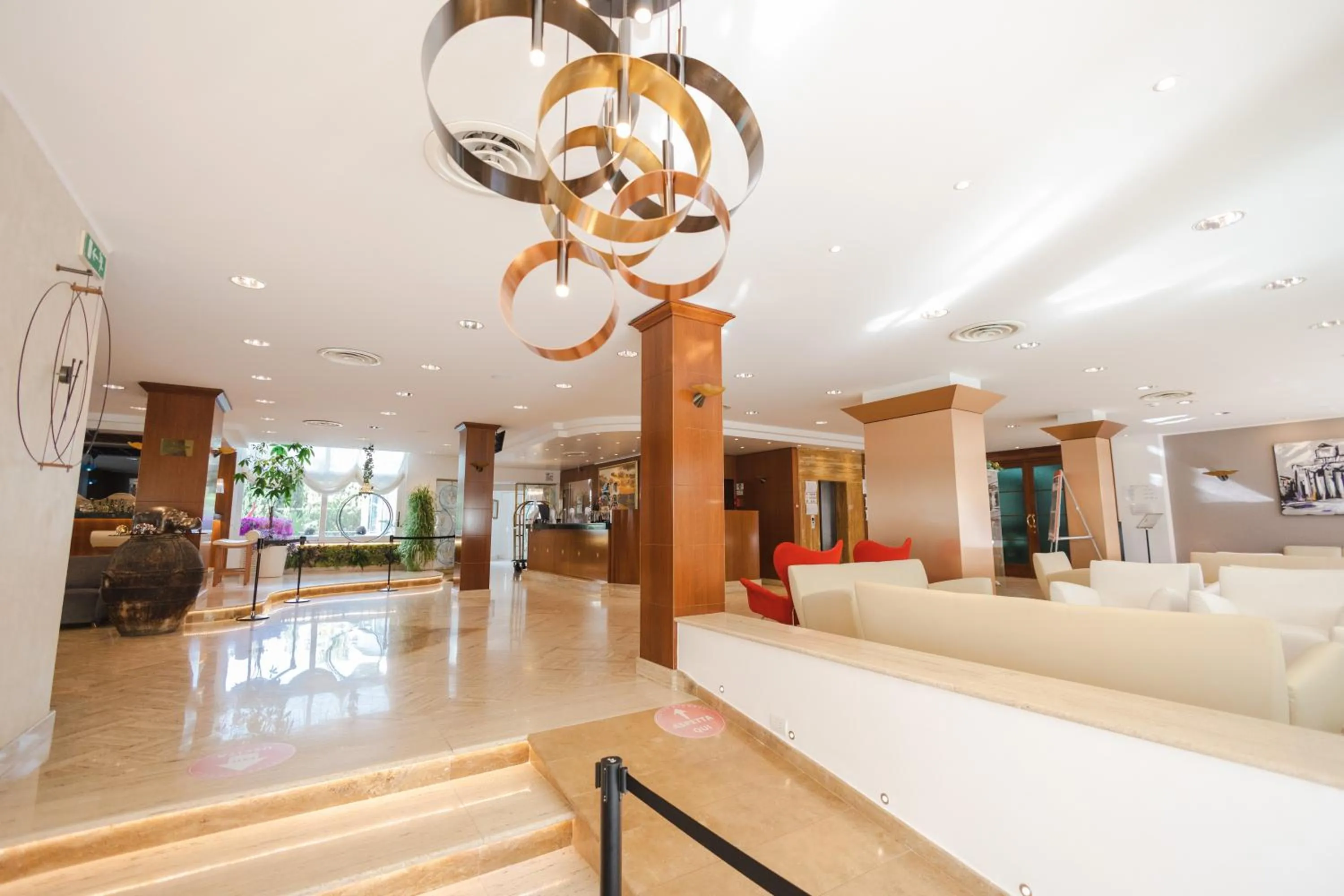 Lobby or reception in Hotel Le Palme