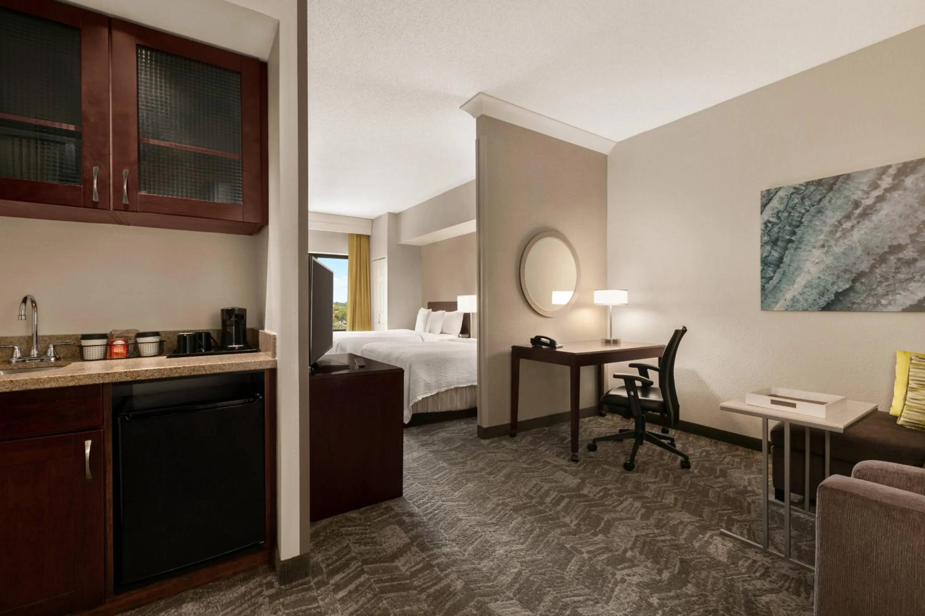 Photo of the whole room, Bed in SpringHill Suites Dulles Airport