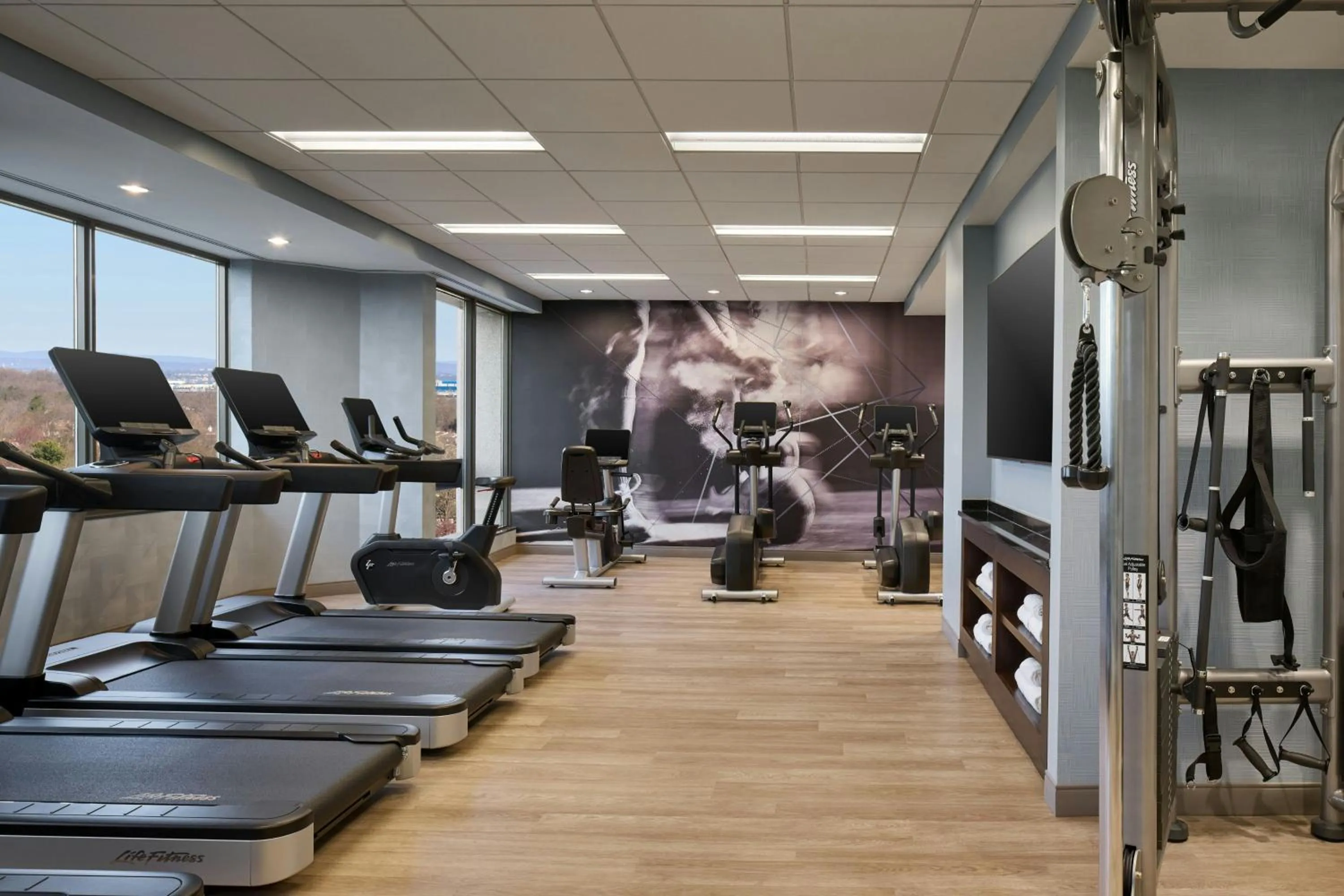 Fitness centre/facilities in Washington Dulles Marriott Suites