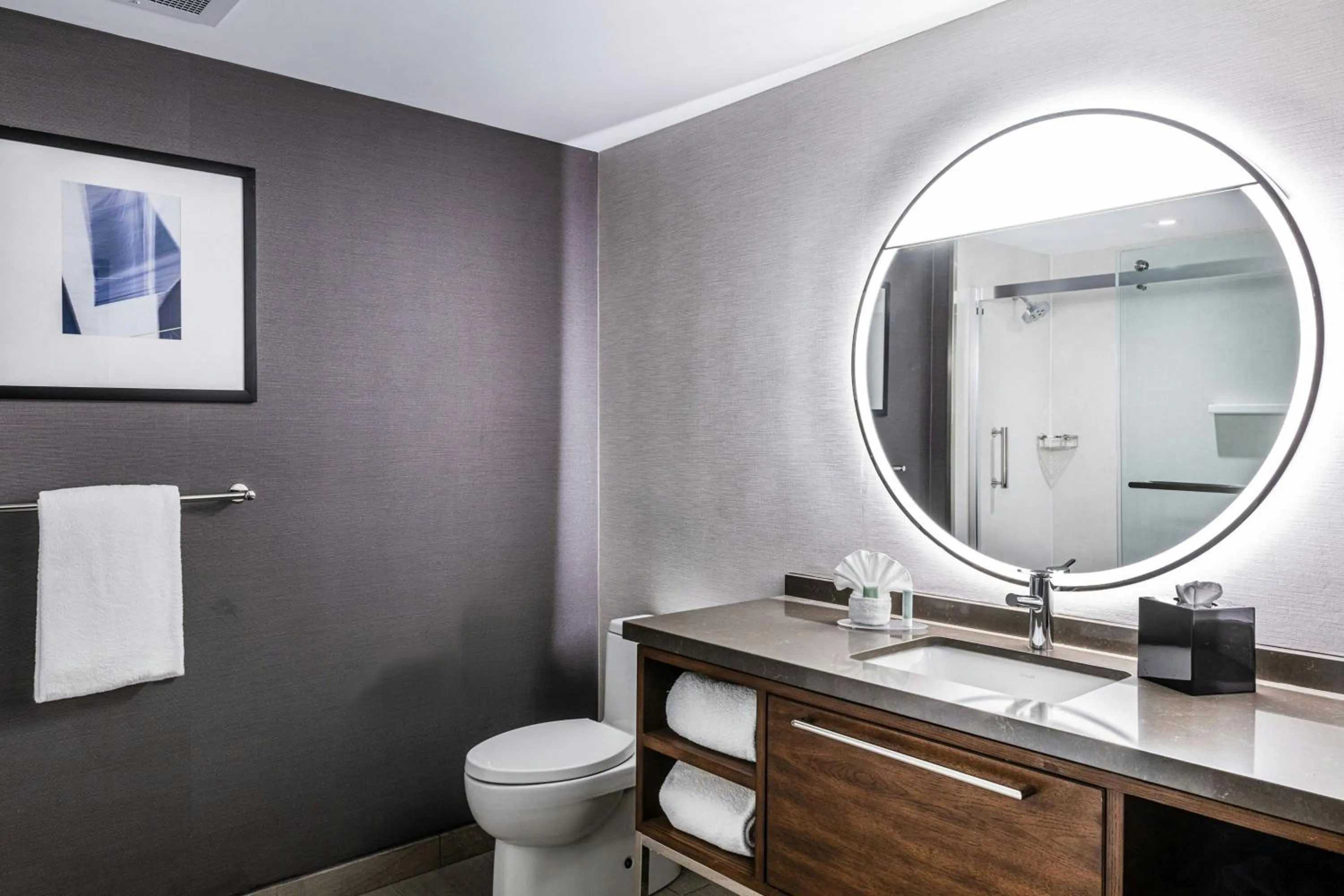 Bathroom in Courtyard by Marriott Wichita at Old Town