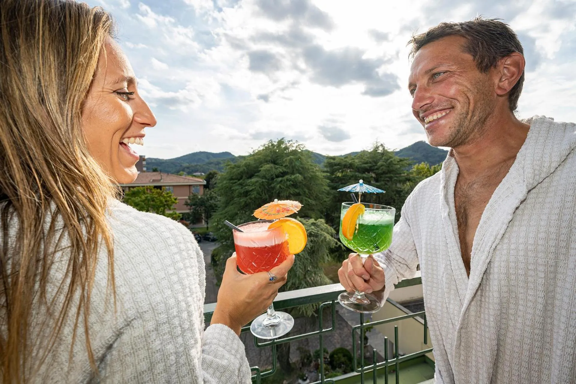 Balcony/Terrace in Hotel Terme Olympia