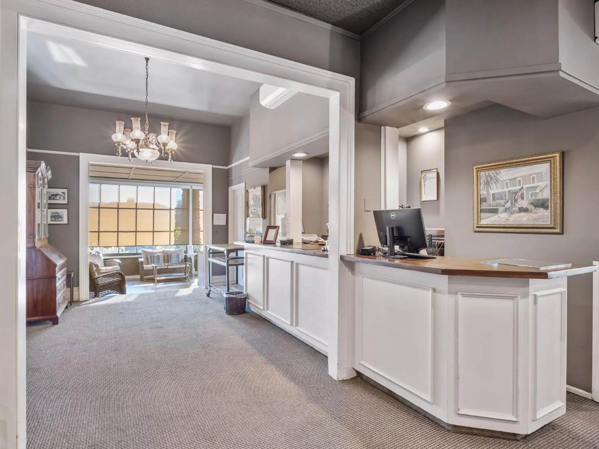 Lobby or reception in The Upham Hotel