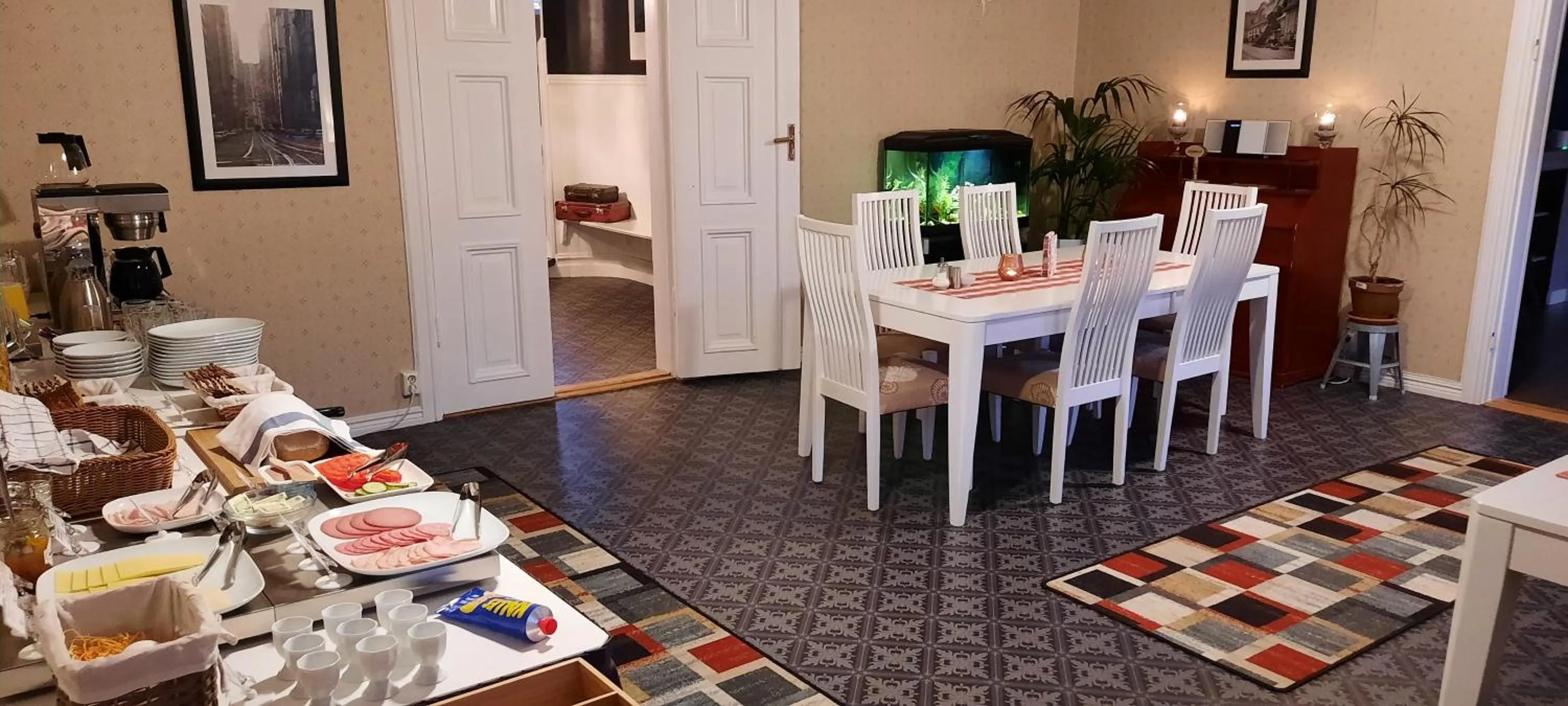 Dining area in Geijersholms Herrgård