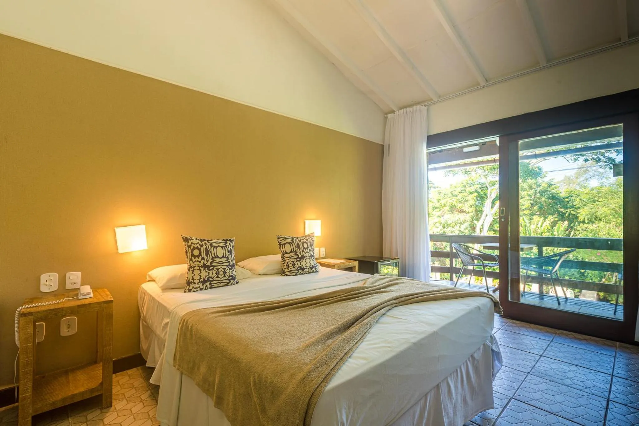 Bed in Pousada Blue Marlin