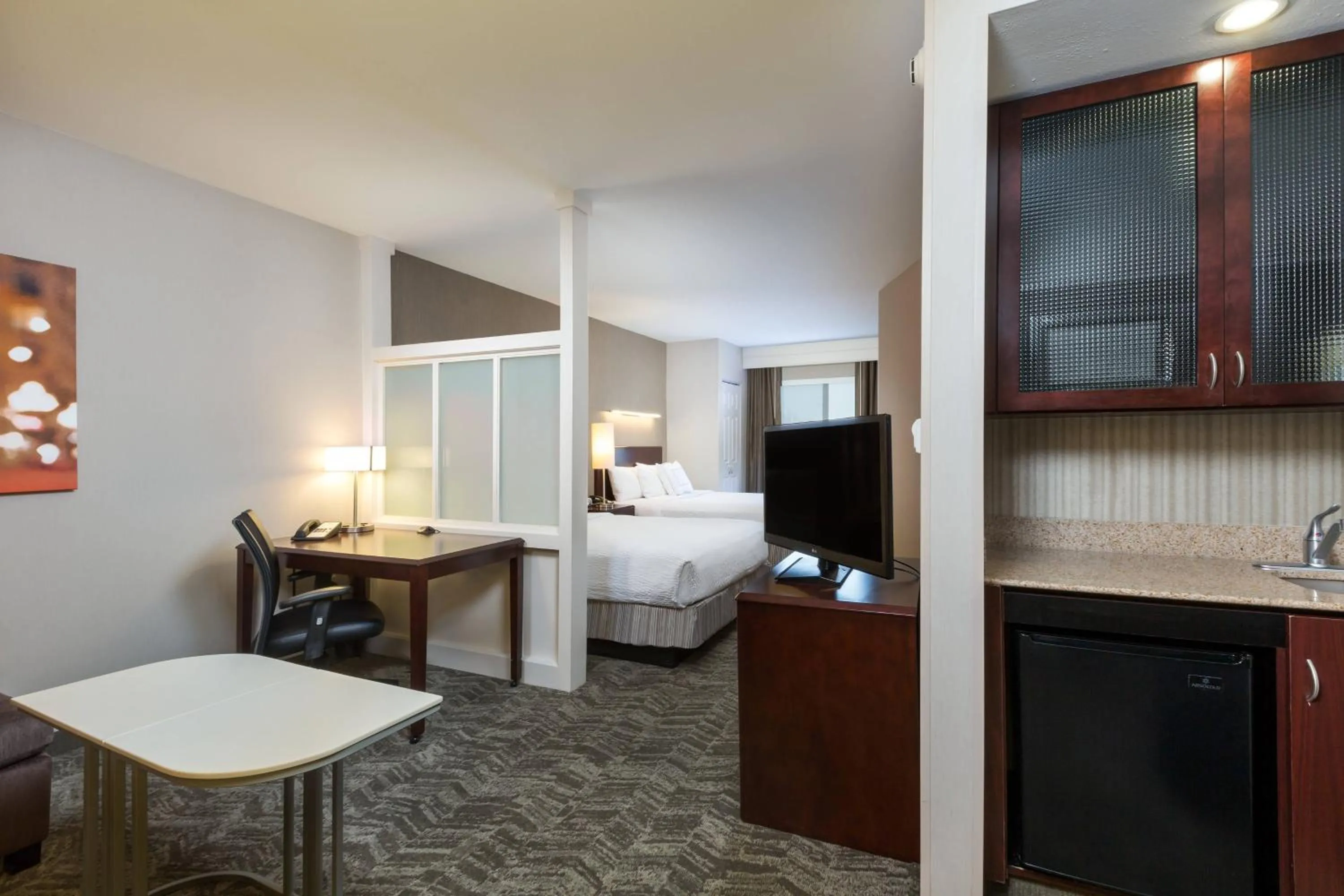 Photo of the whole room, Bed in SpringHill Suites Indianapolis Fishers