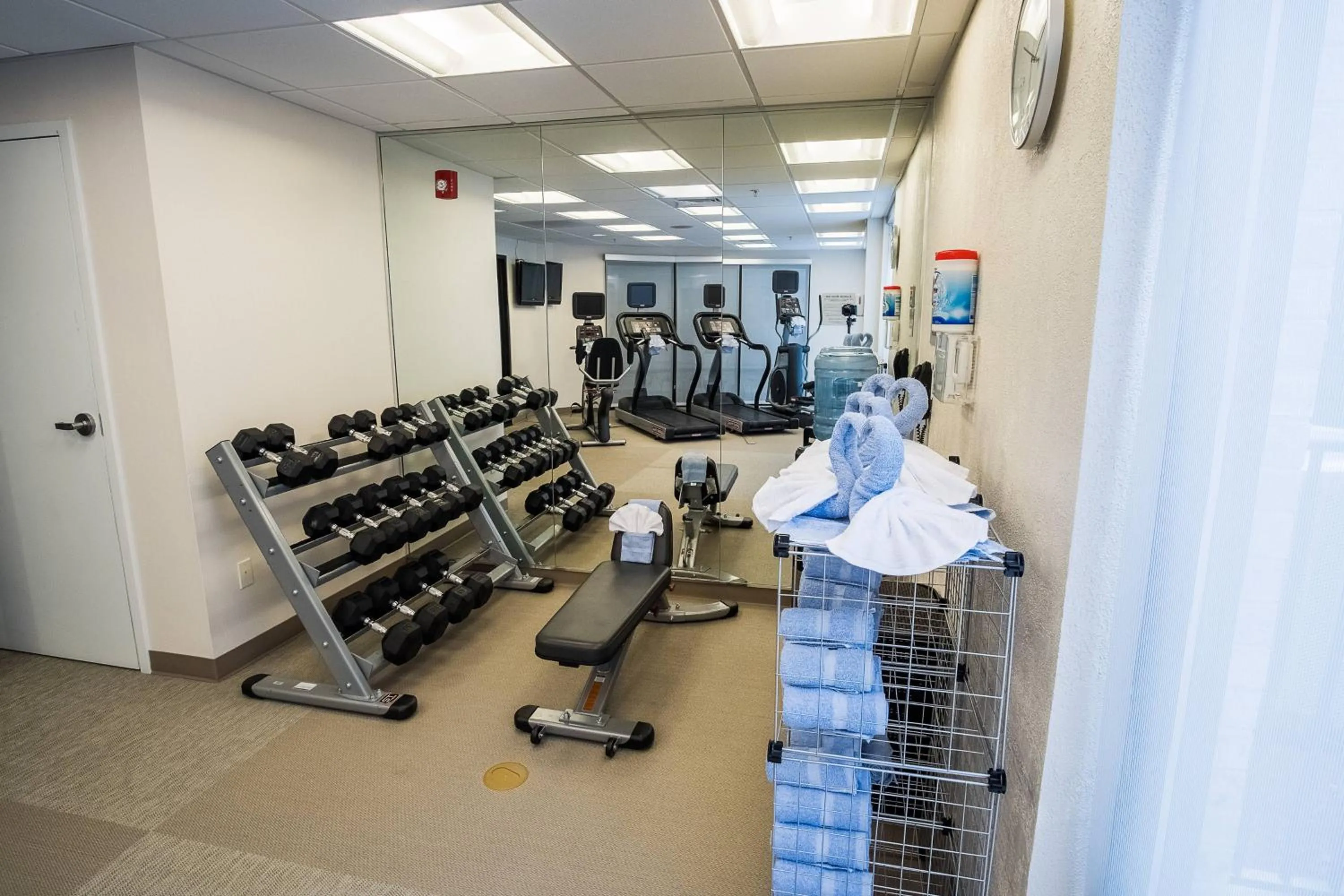 Fitness centre/facilities in SpringHill Suites by Marriott Winston-Salem Hanes Mall