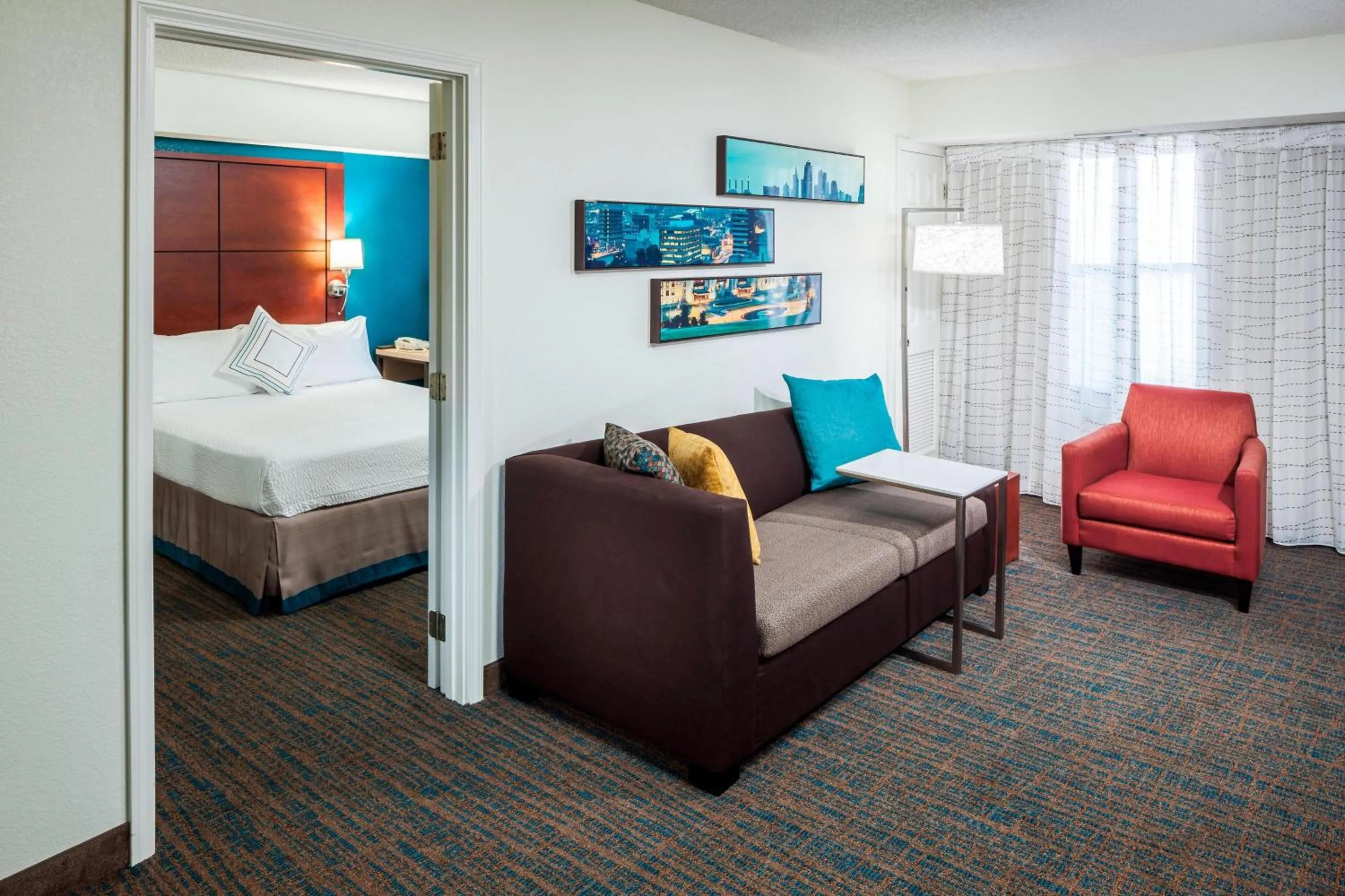 Bedroom, Bed in Residence Inn Kansas City Overland Park