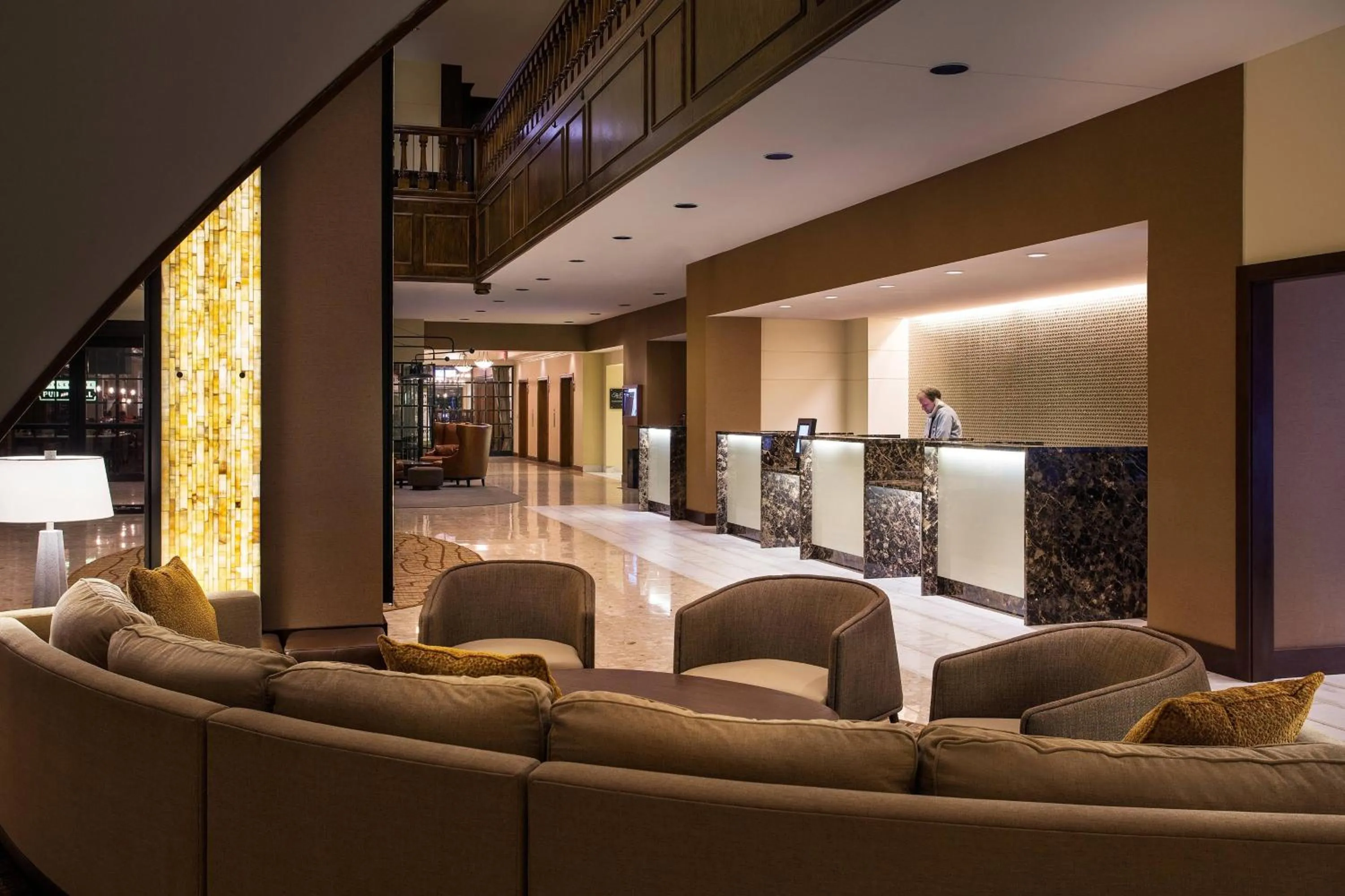 Lobby or reception in The Lincoln Marriott Cornhusker Hotel