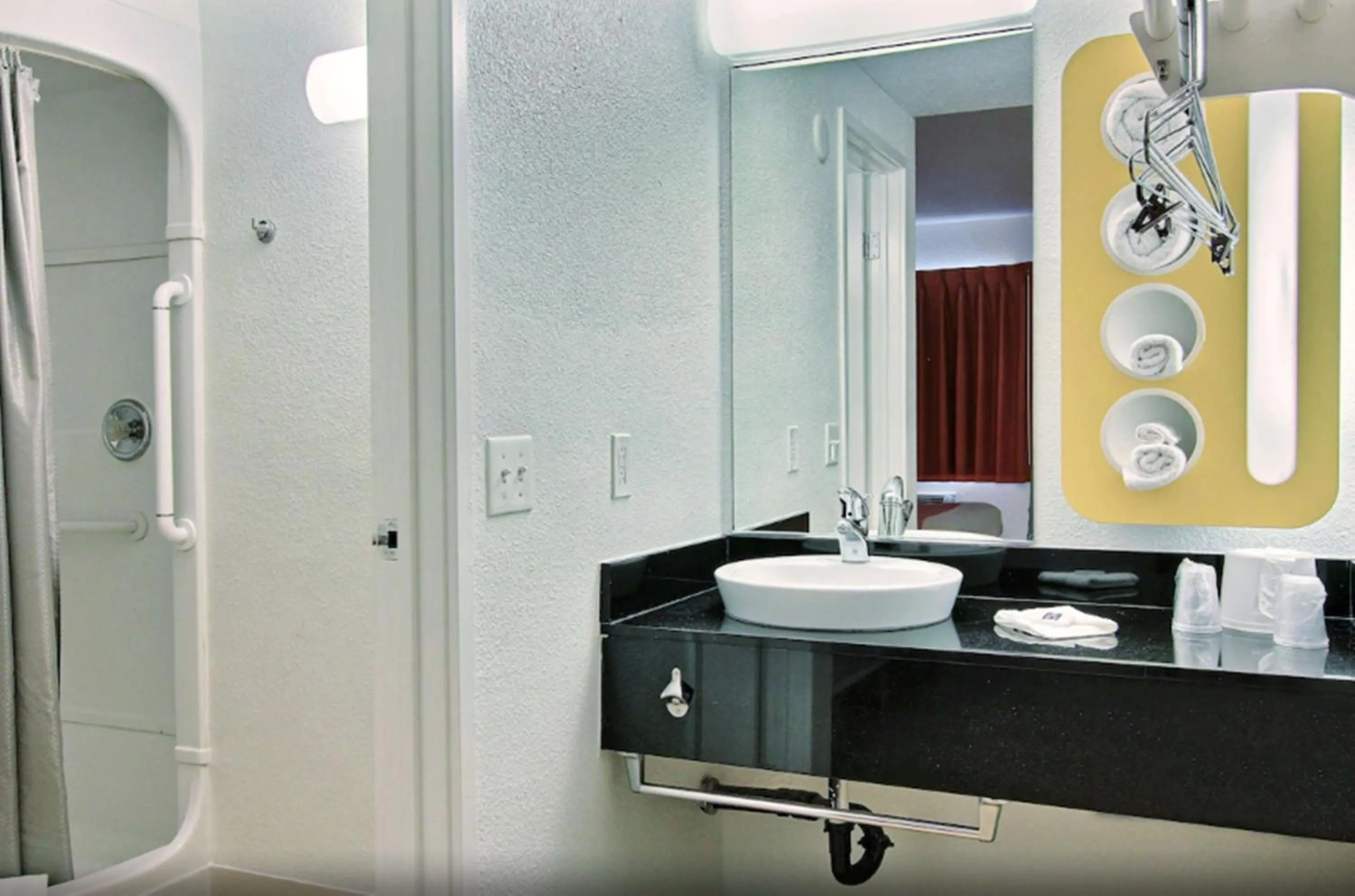 Shower in Motel 6-Corpus Christi, TX - East - North Padre Island