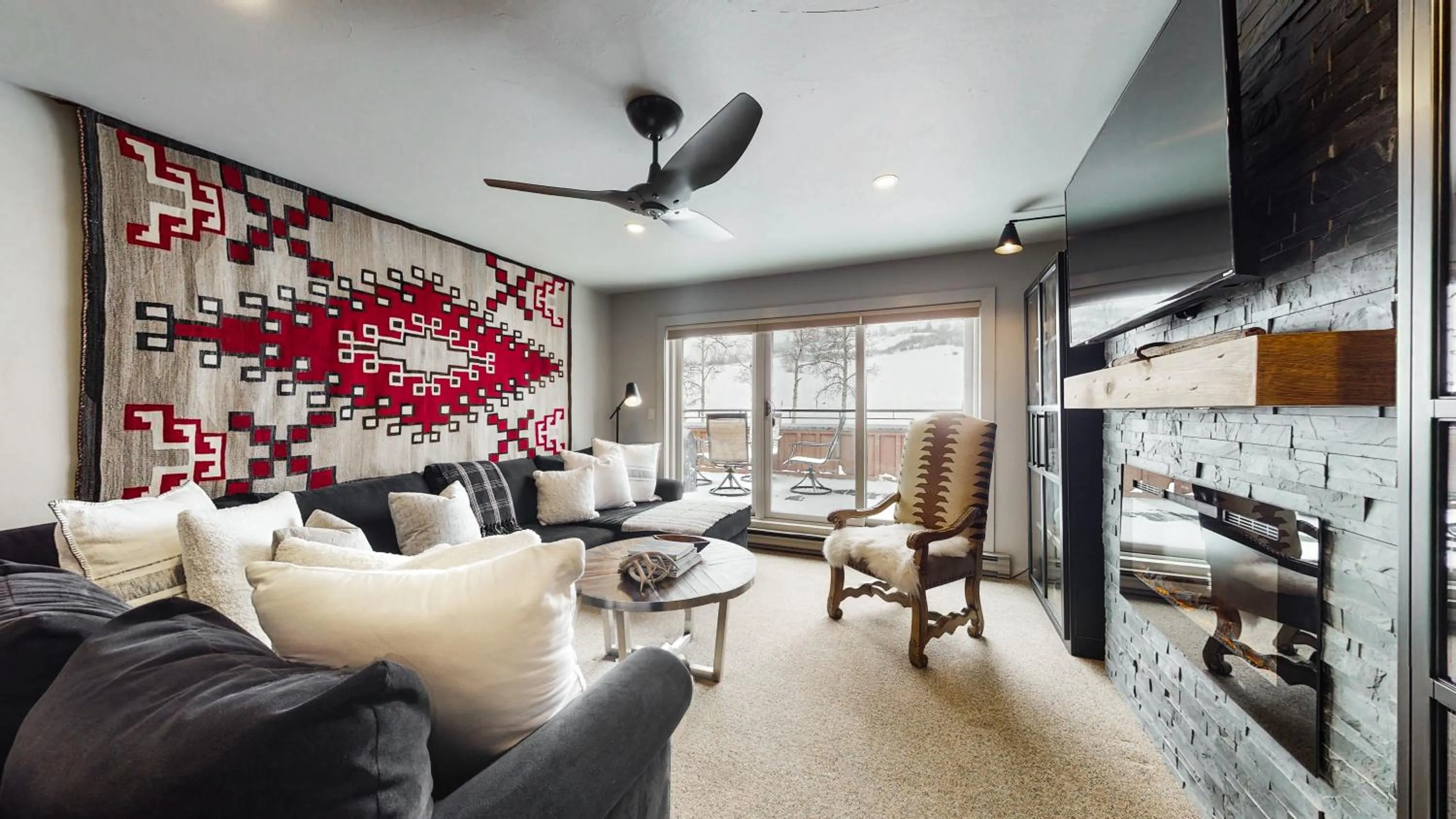 Living room in Villas at Snowmass CLub
